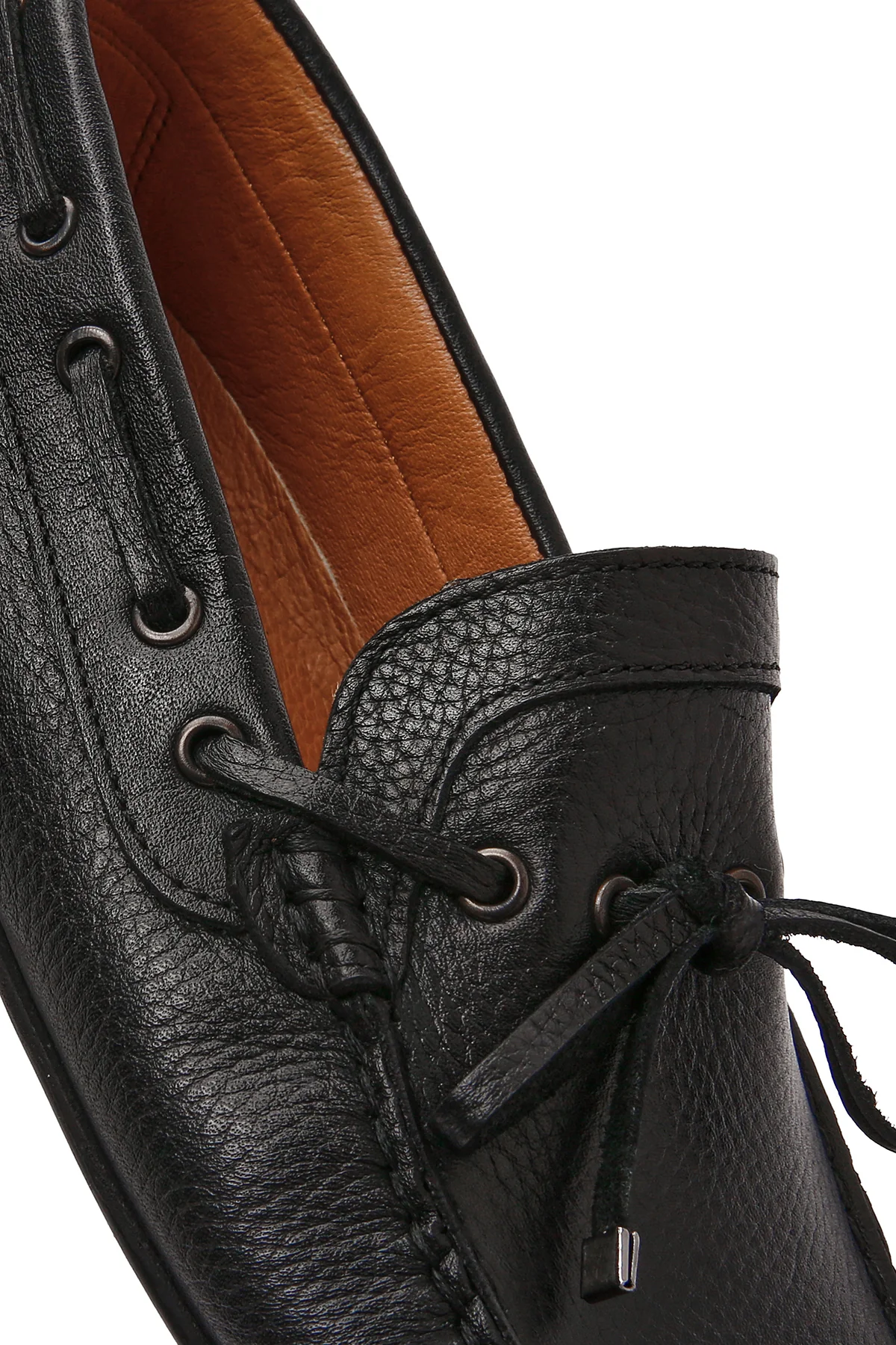 Erkek Siyah Püsküllü Deri Loafer - Image 10