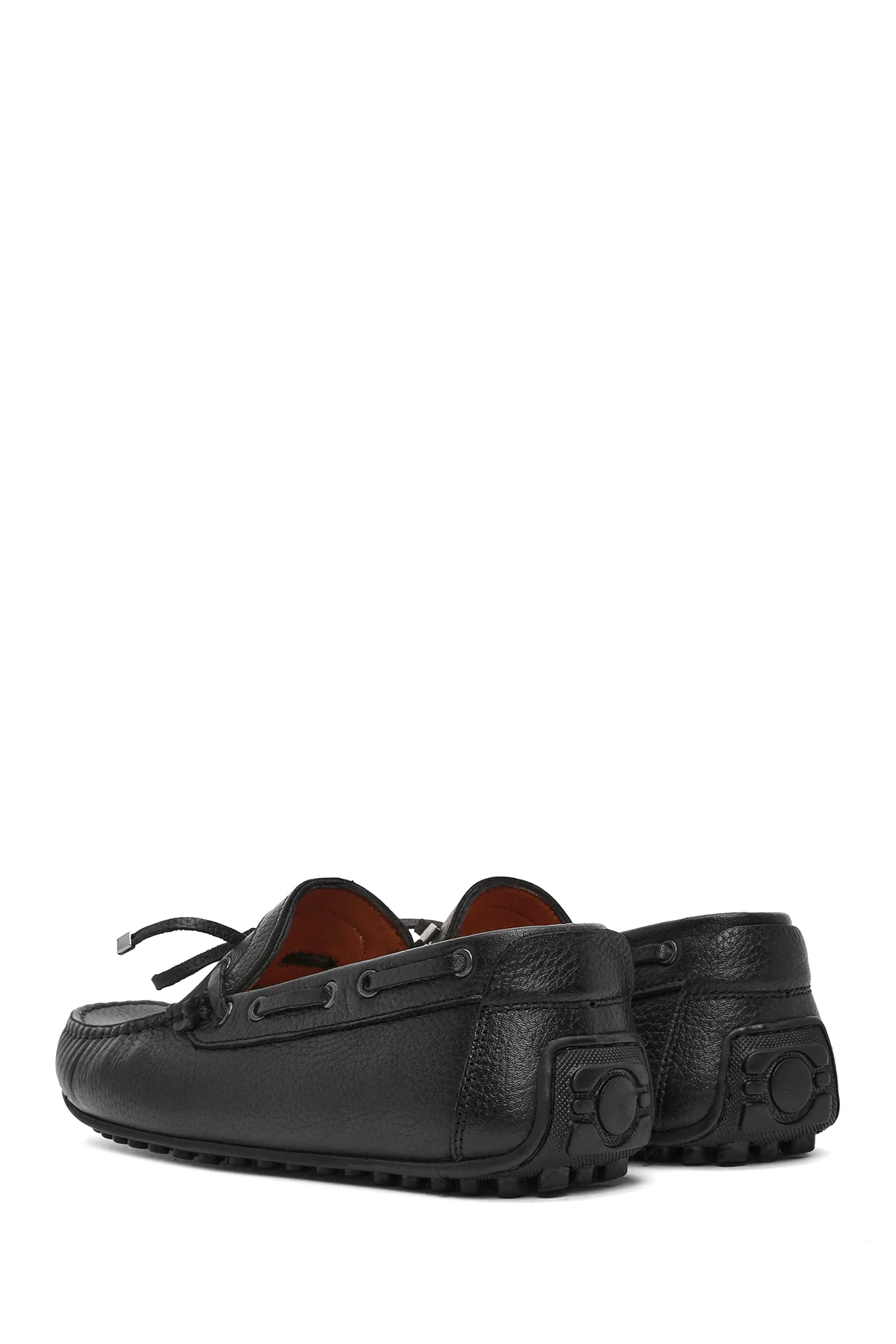 Erkek Siyah Püsküllü Deri Loafer - Image 6