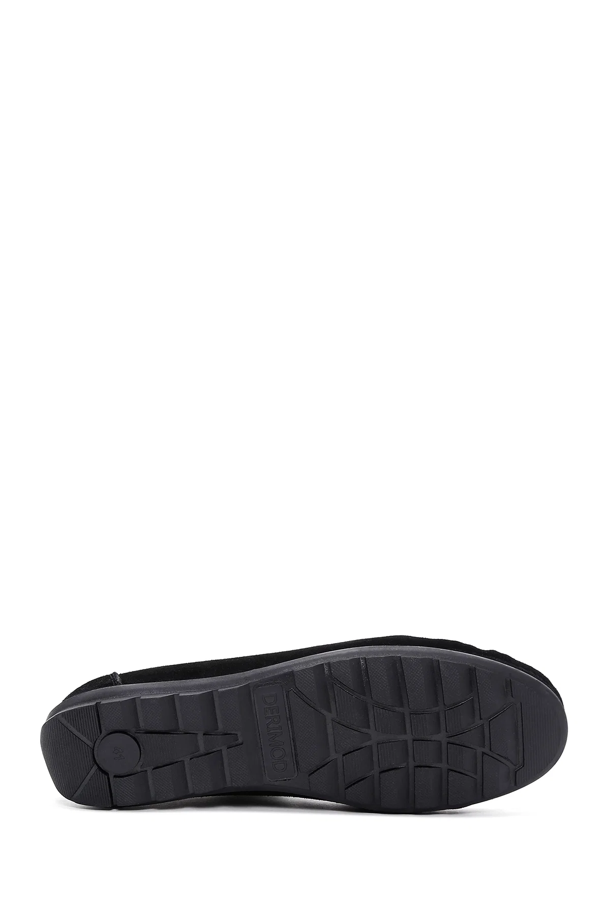 Erkek Siyah Püsküllü Süet Deri Casual Loafer - Image 4