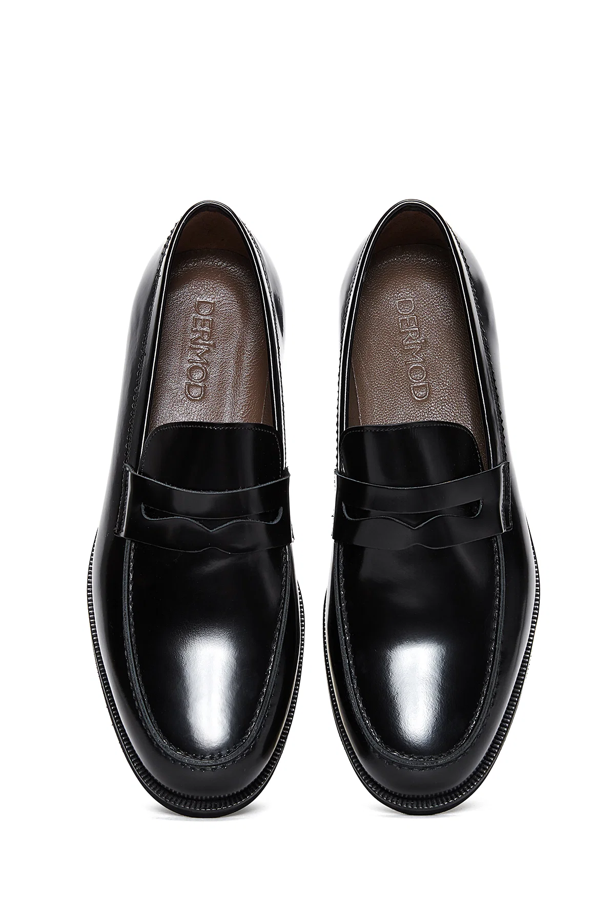 Erkek Siyah Rugan Deri Klasik Loafer - Image 6