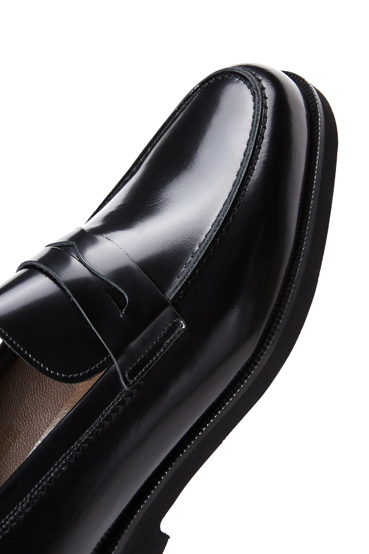 Erkek Siyah Rugan Deri Klasik Loafer - Image 7
