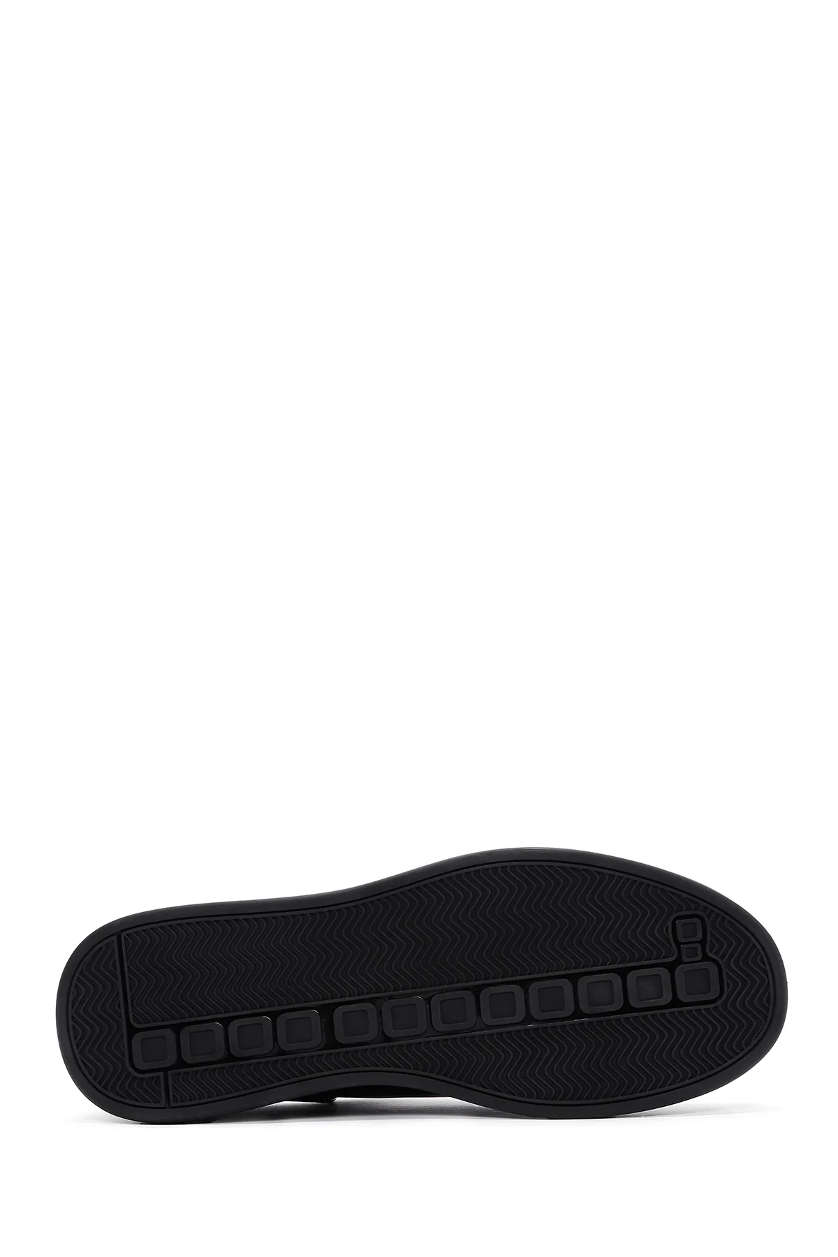 Erkek Siyah Rugan Deri Sneaker - Image 4