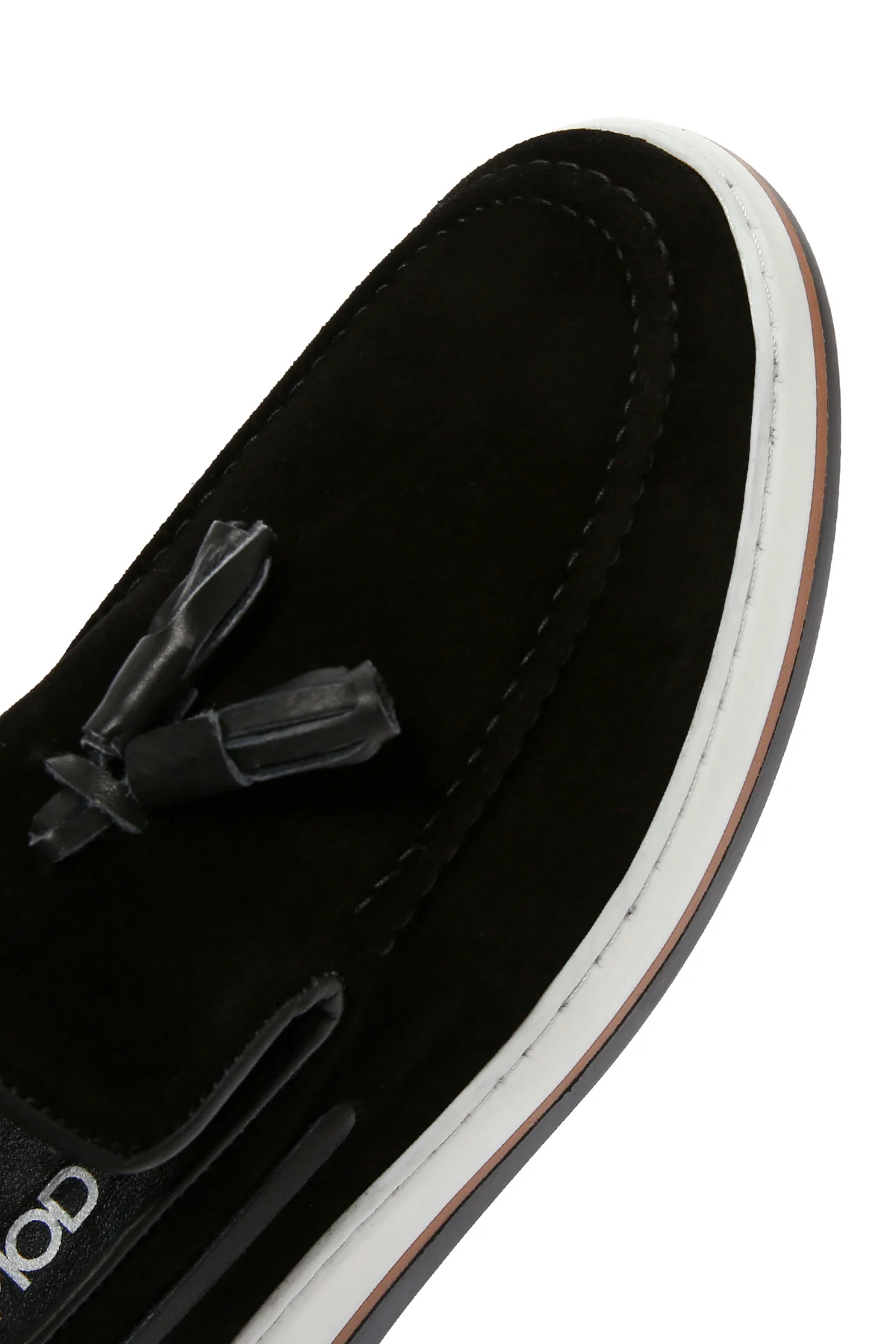 Erkek Siyah Süet Deri Casual Loafer - Image 10