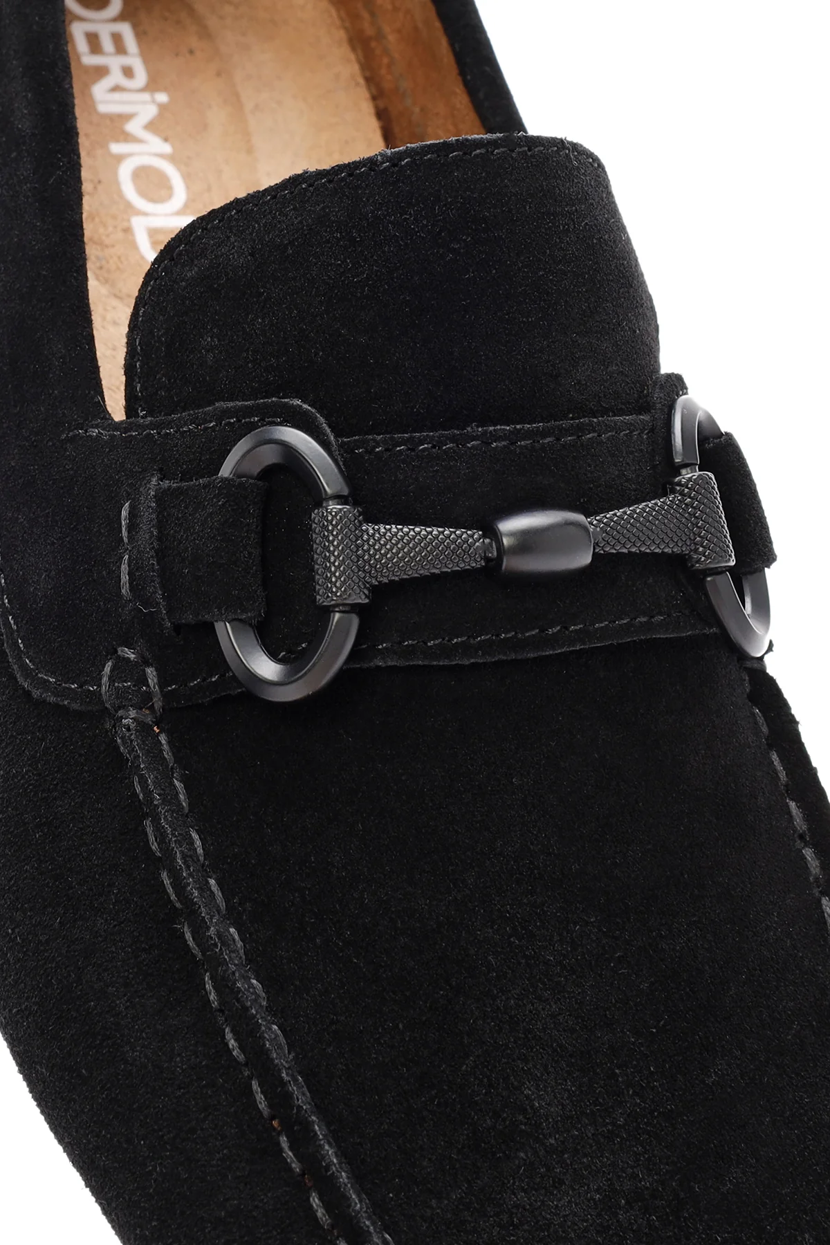 Erkek Siyah Süet Deri Casual Loafer - Image 10