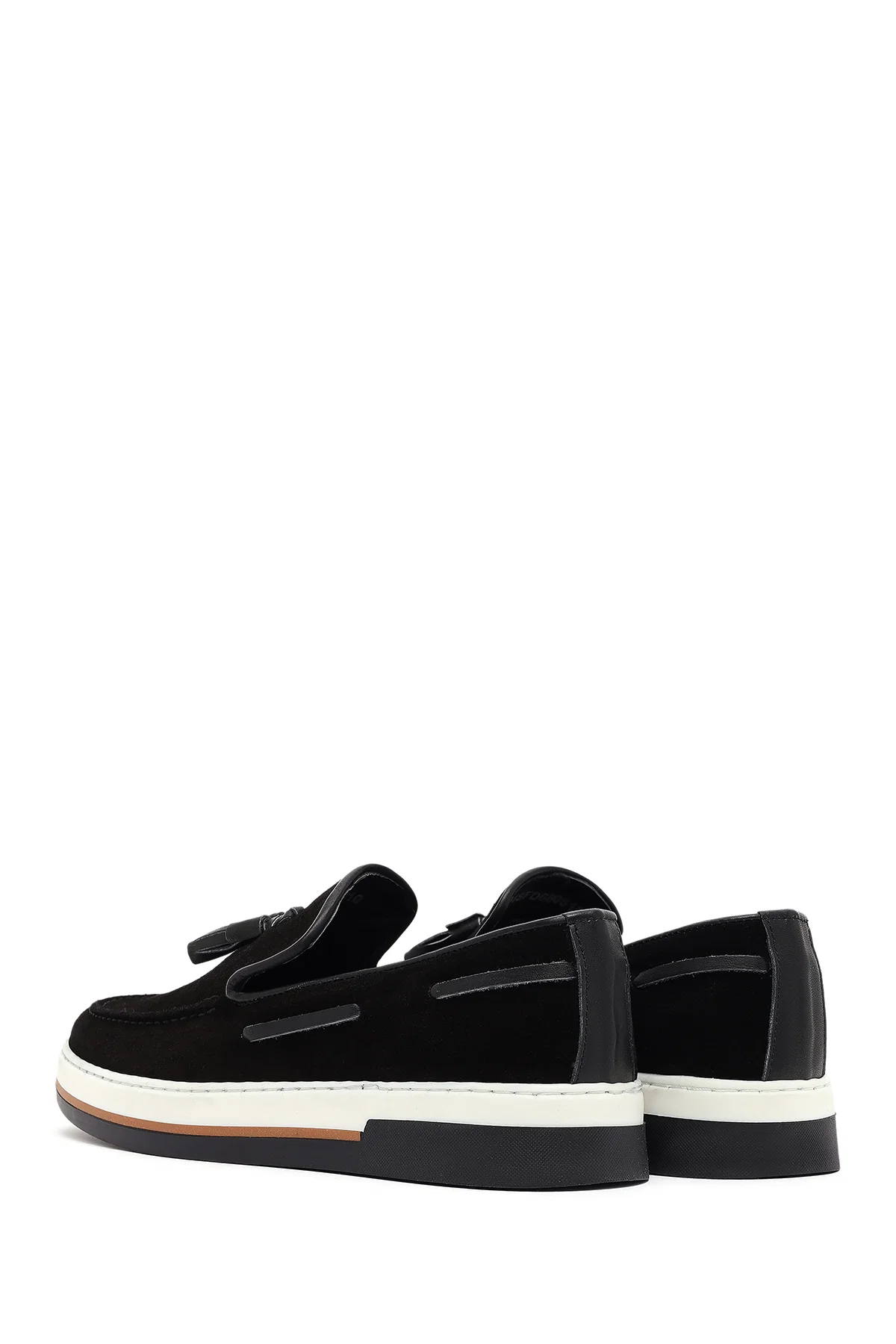 Erkek Siyah Süet Deri Casual Loafer - Image 5