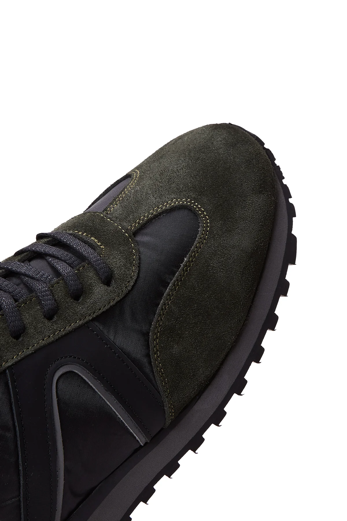 Erkek Siyah Süet Deri Detaylı Sneaker - Image 7
