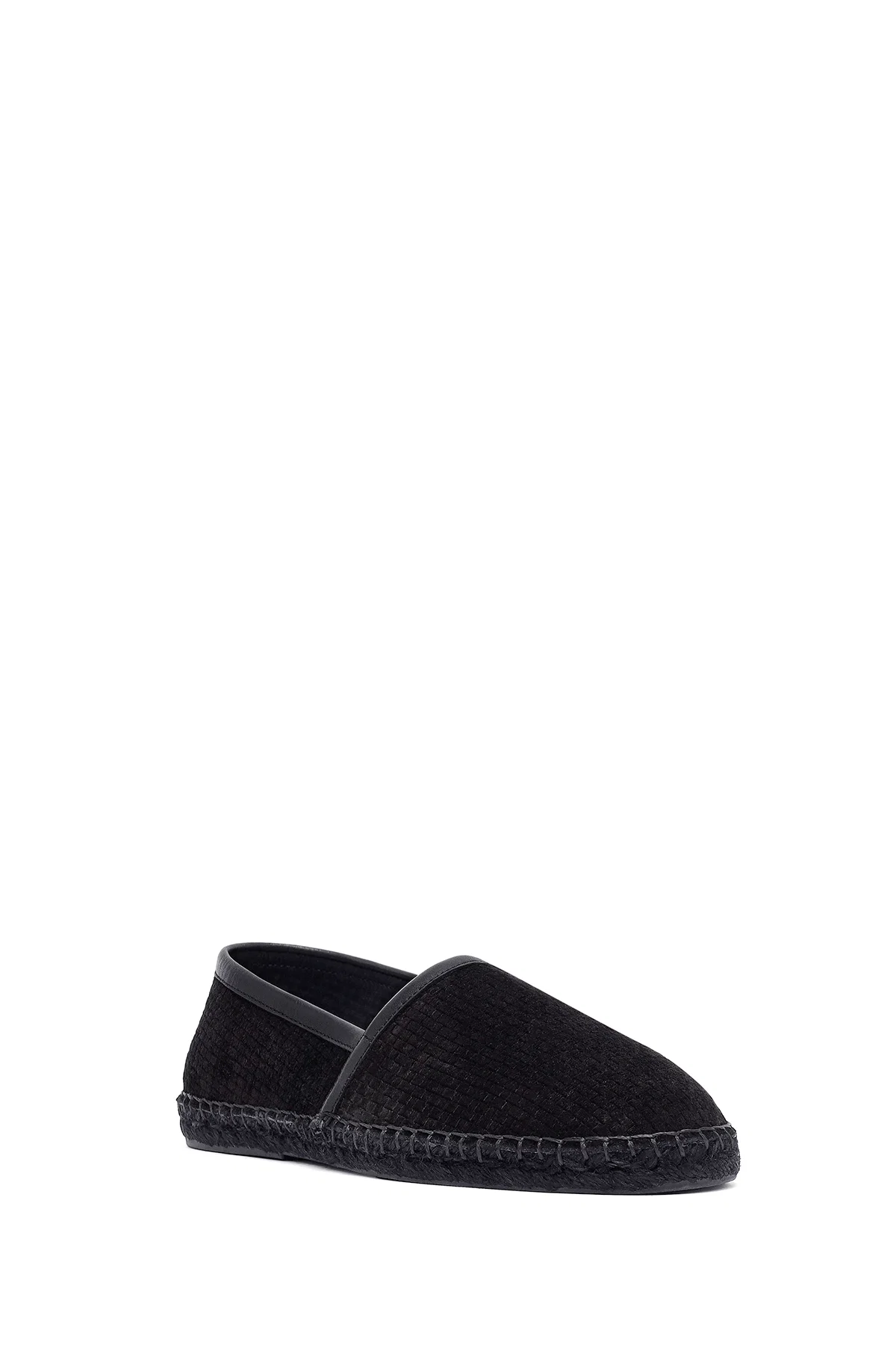 Erkek Siyah Süet Deri Espadril - Image 6