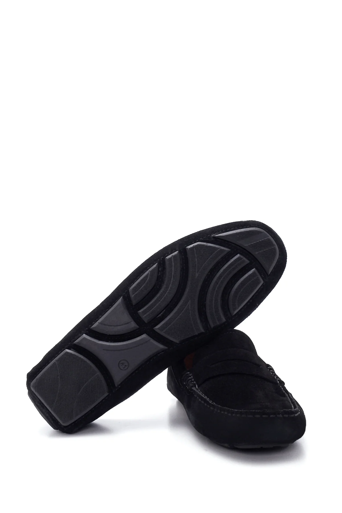 Erkek Siyah Süet Deri Loafer - Image 4
