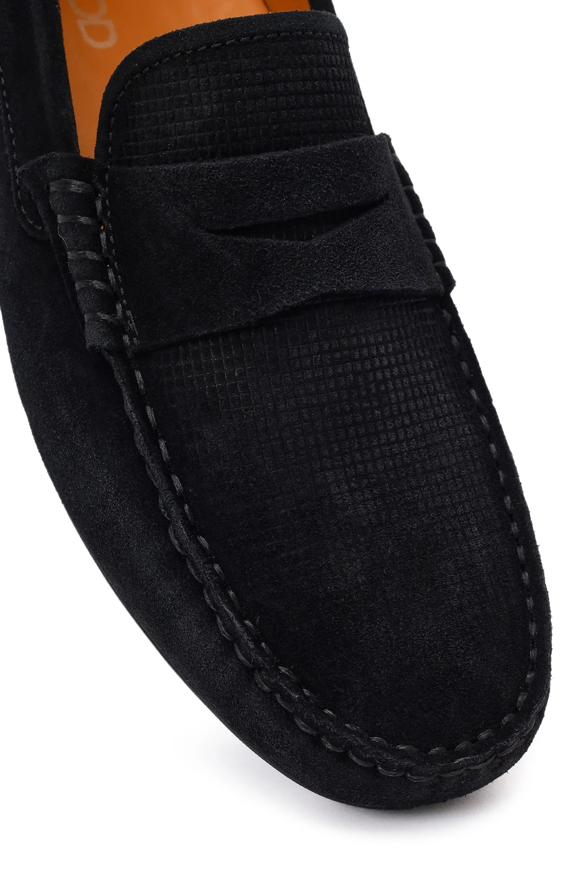 Erkek Siyah Süet Deri Loafer - Image 9