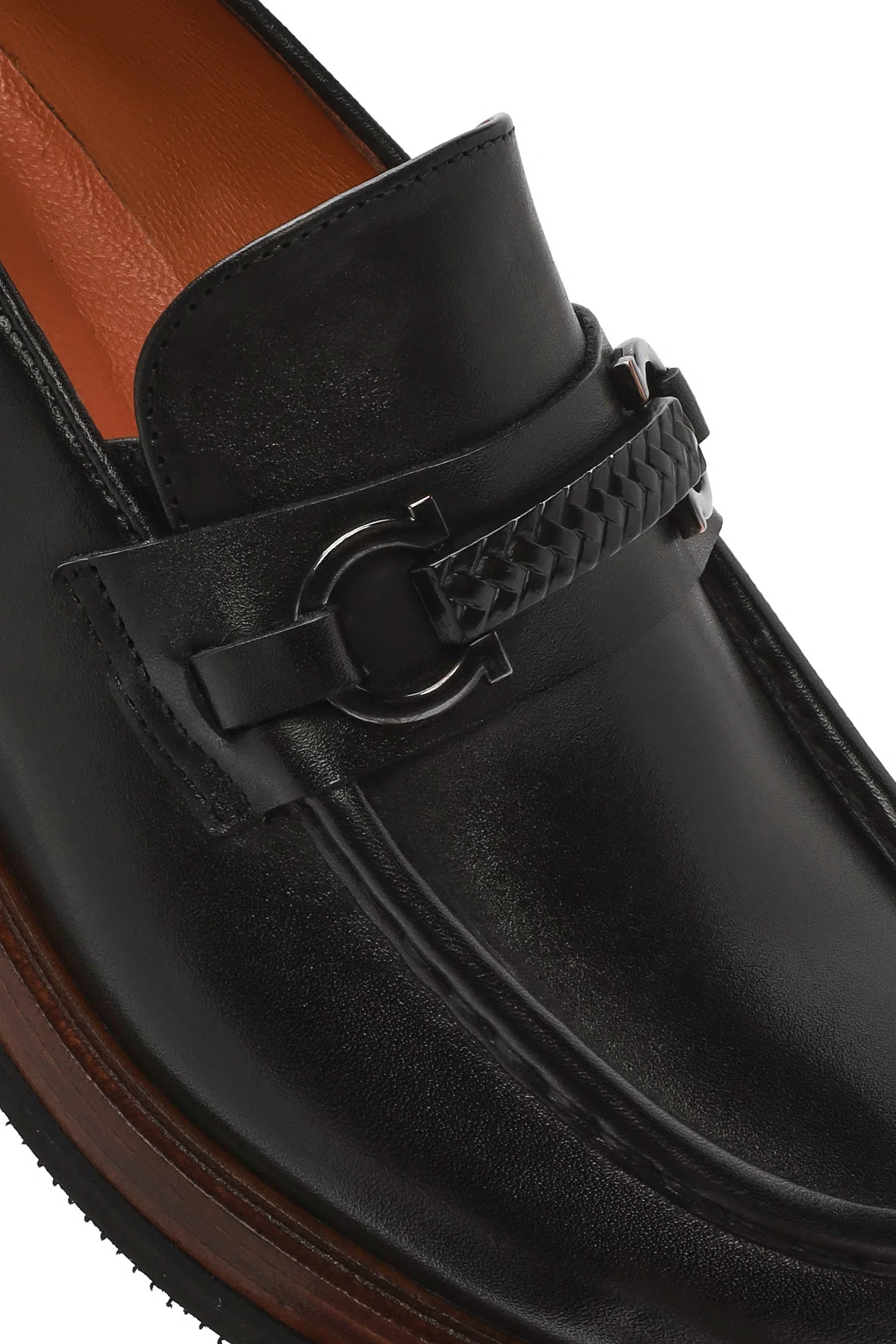 Erkek Siyah Tokalı Deri Casual Loafer - Image 8