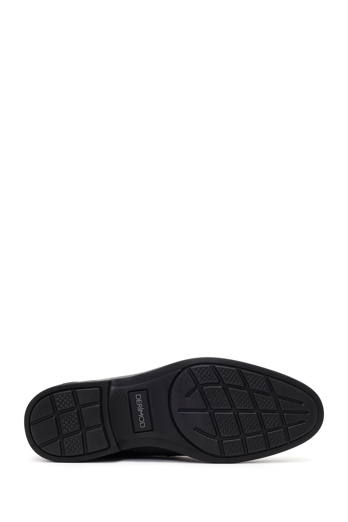 Erkek Siyah Tokalı Deri Klasik Loafer - Image 5