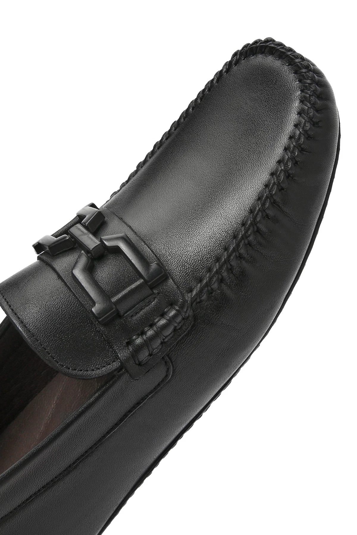 Erkek Siyah Tokalı Deri Loafer - Image 10