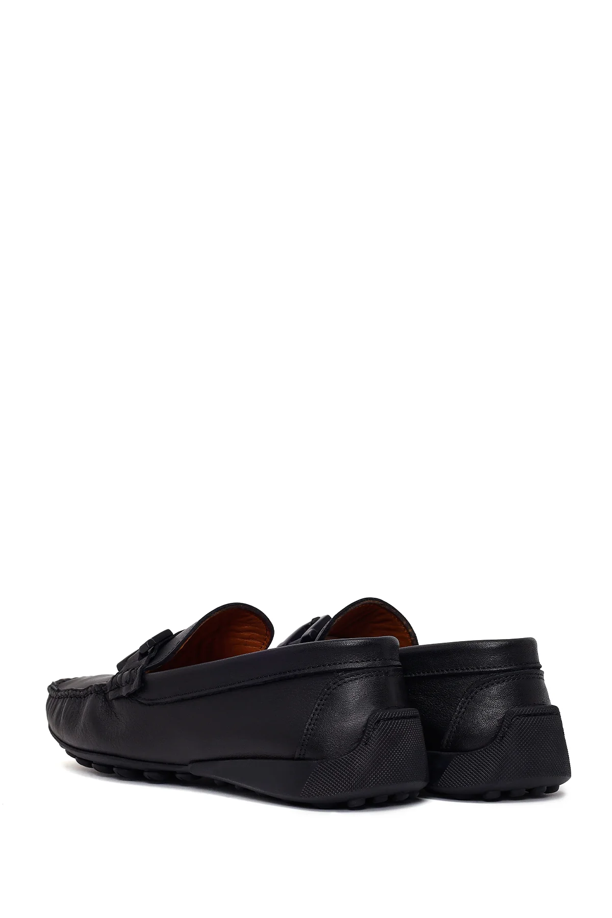 Erkek Siyah Tokalı Deri Loafer - Image 6
