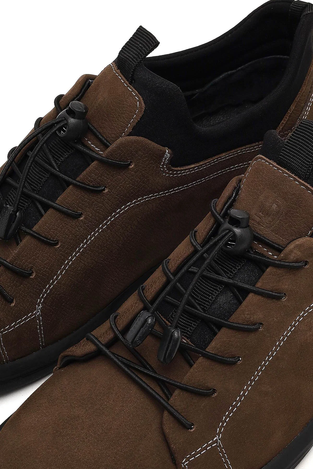 Erkek Taba Bağcıklı Nubuk Deri Casual Sneaker - Image 10