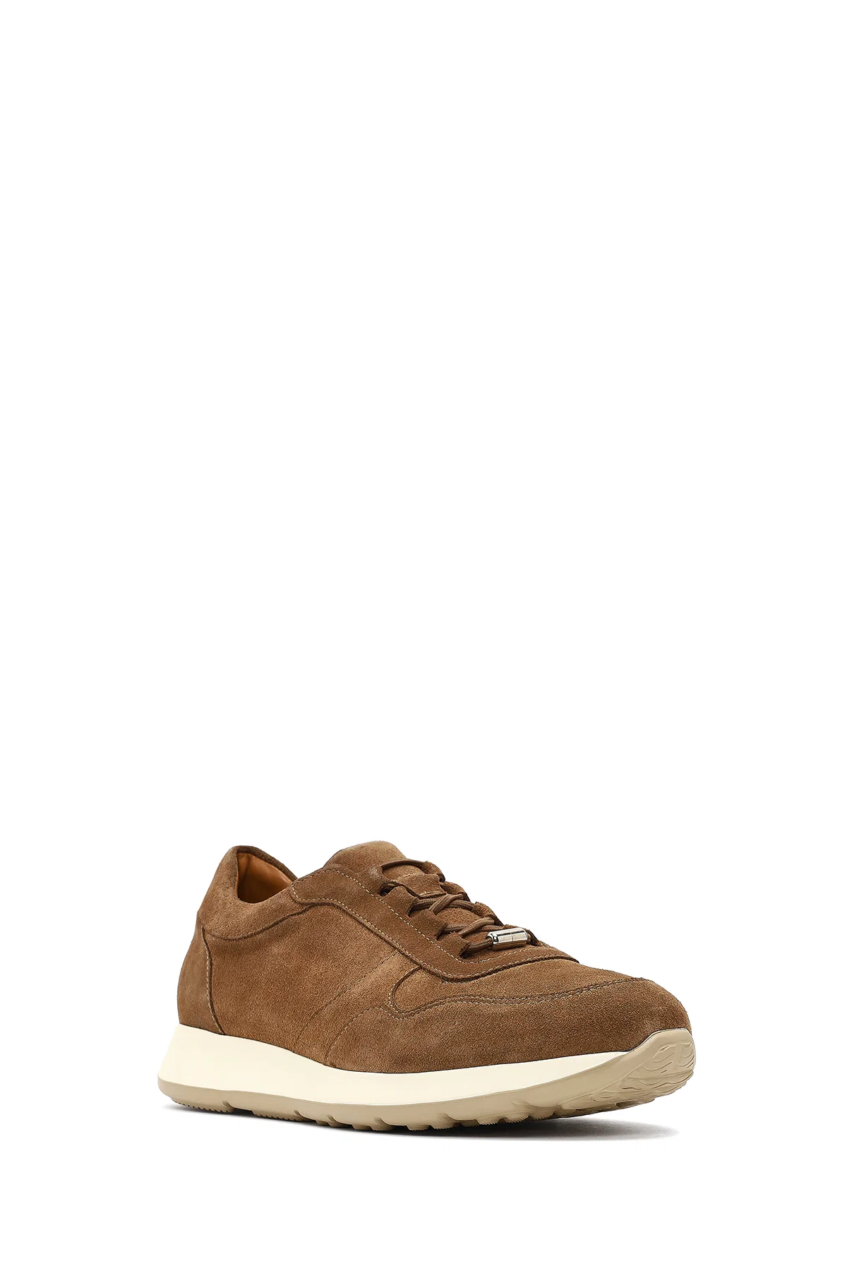 Erkek Taba Bağcıklı Süet Deri Sneaker - Image 6
