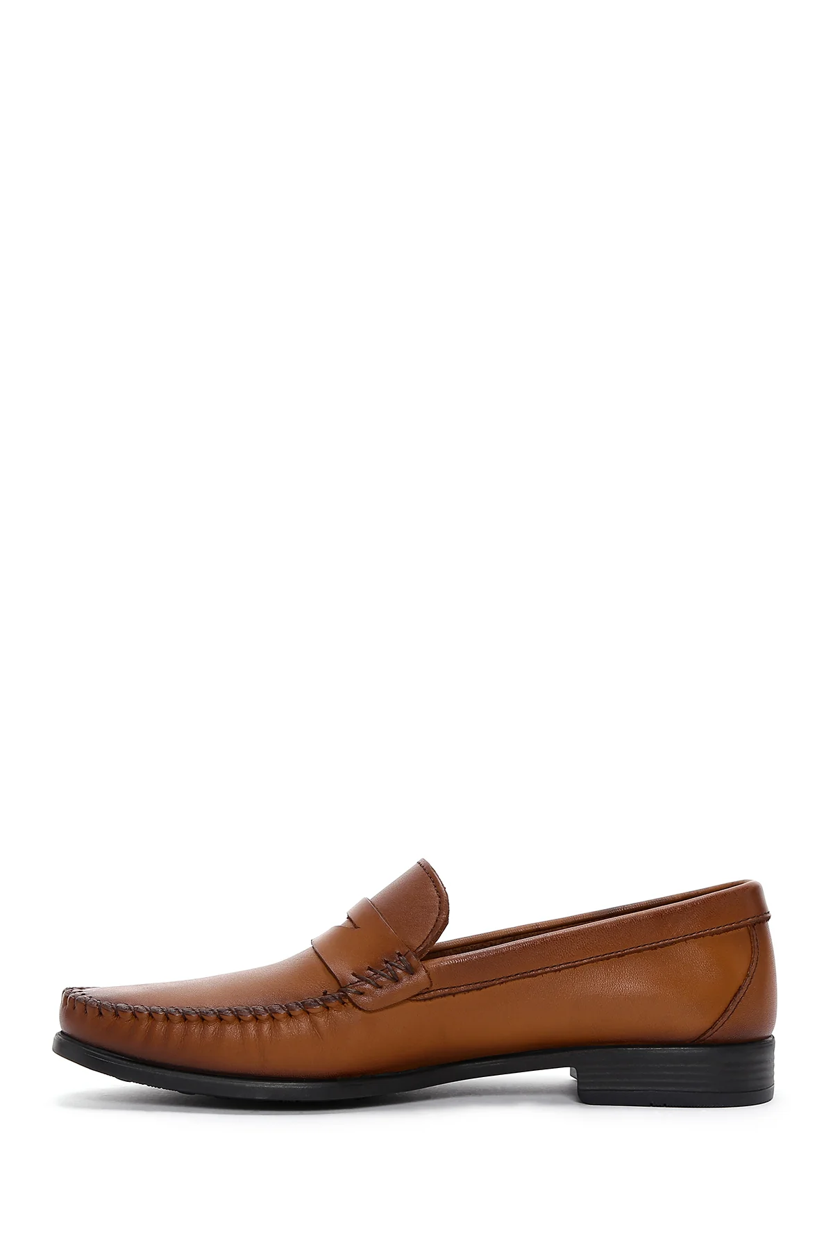 Erkek Taba Deri Casual Loafer - Image 2
