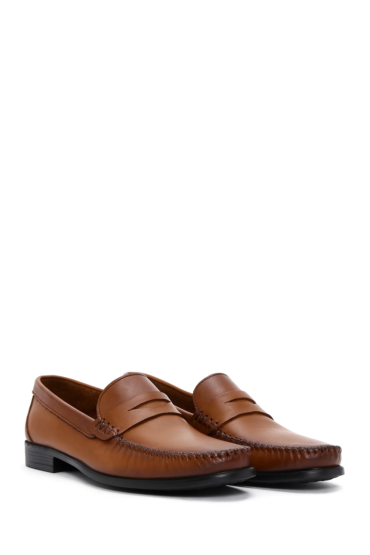 Erkek Taba Deri Casual Loafer - Image 3