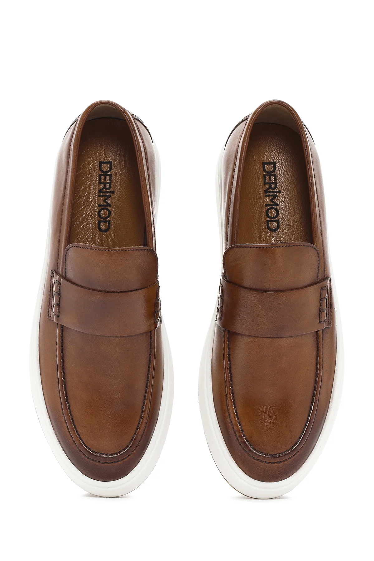 Erkek Taba Deri Loafer - Image 7