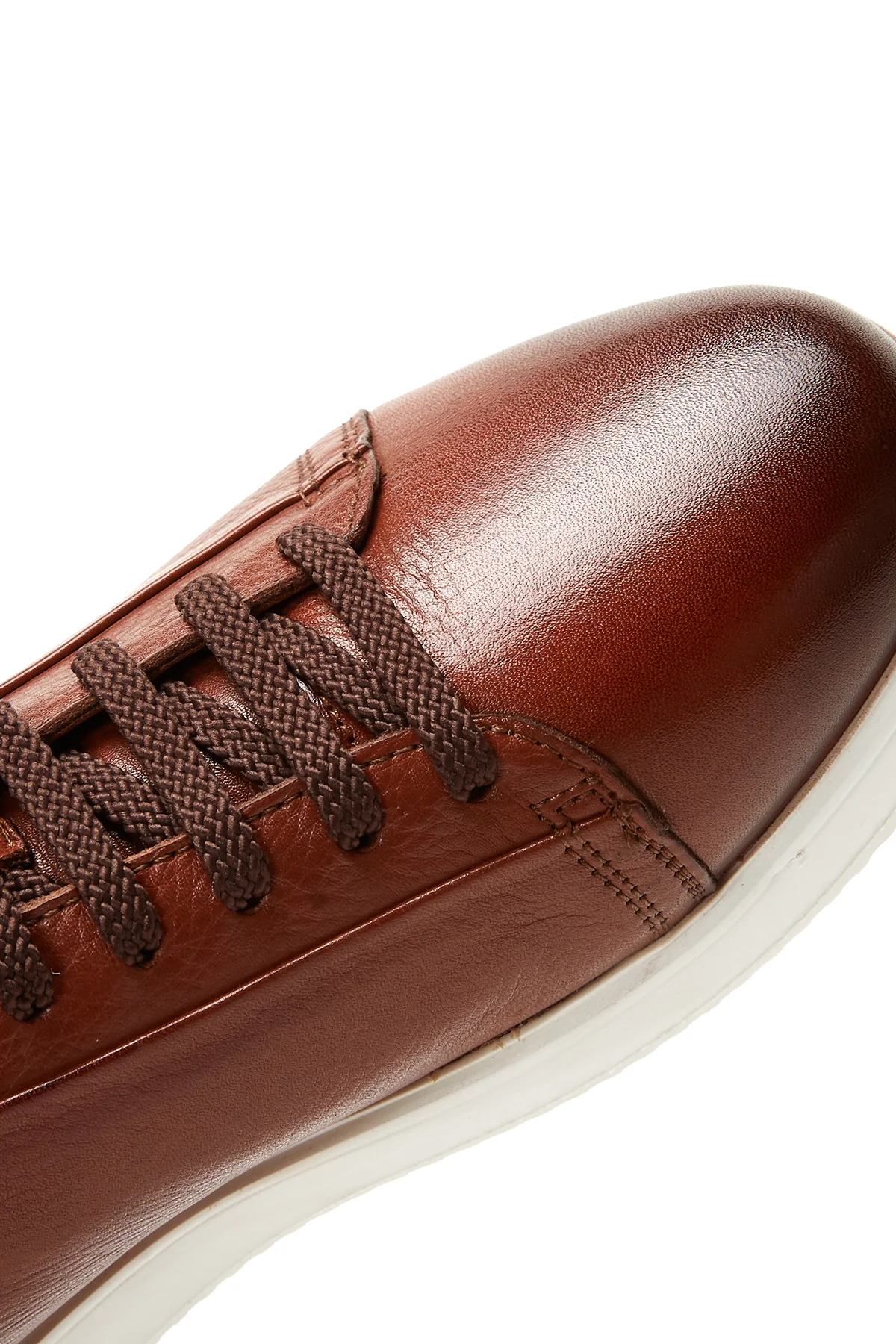 Erkek Taba Deri Sneaker - Image 7
