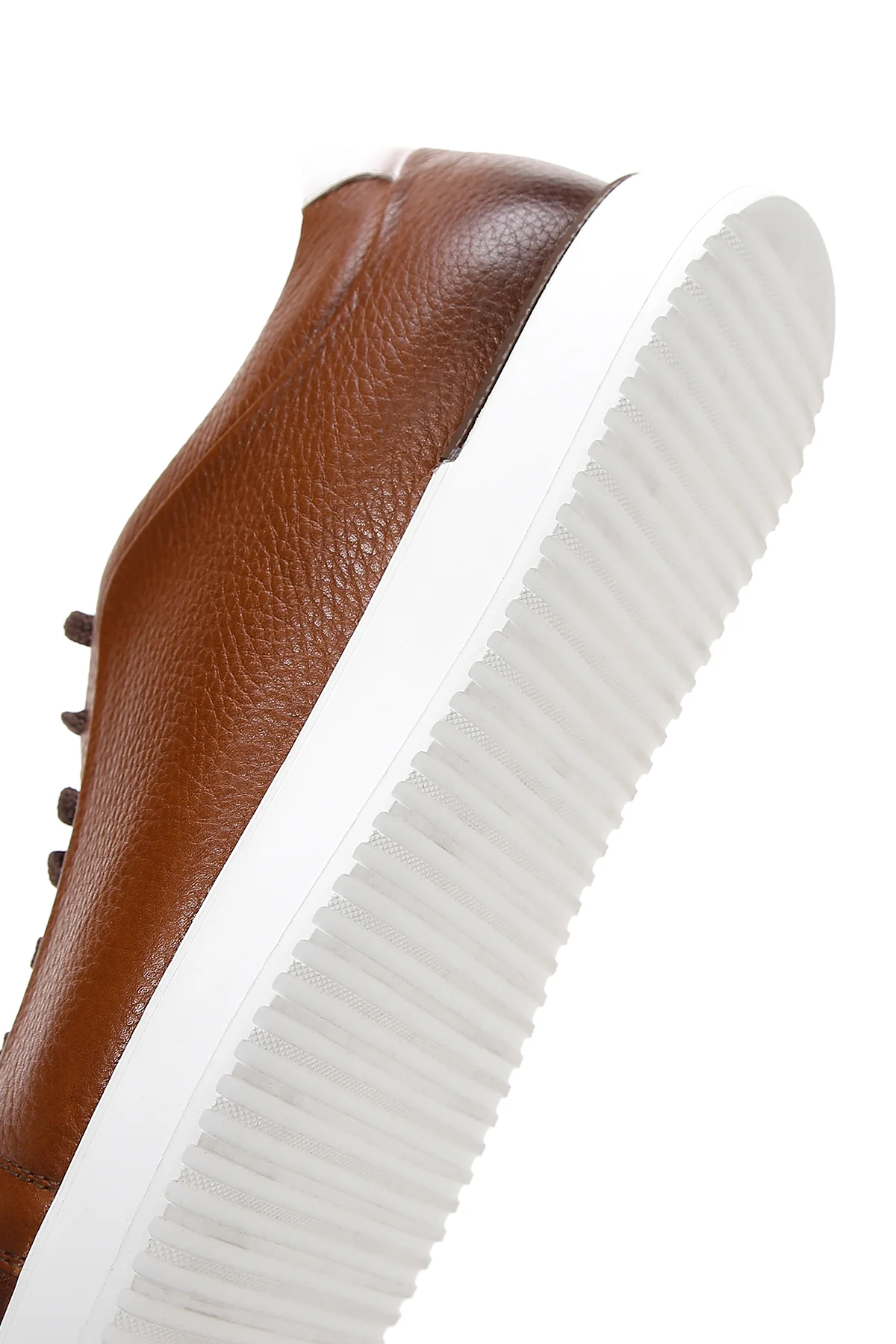 Erkek Taba Deri Sneaker - Image 7