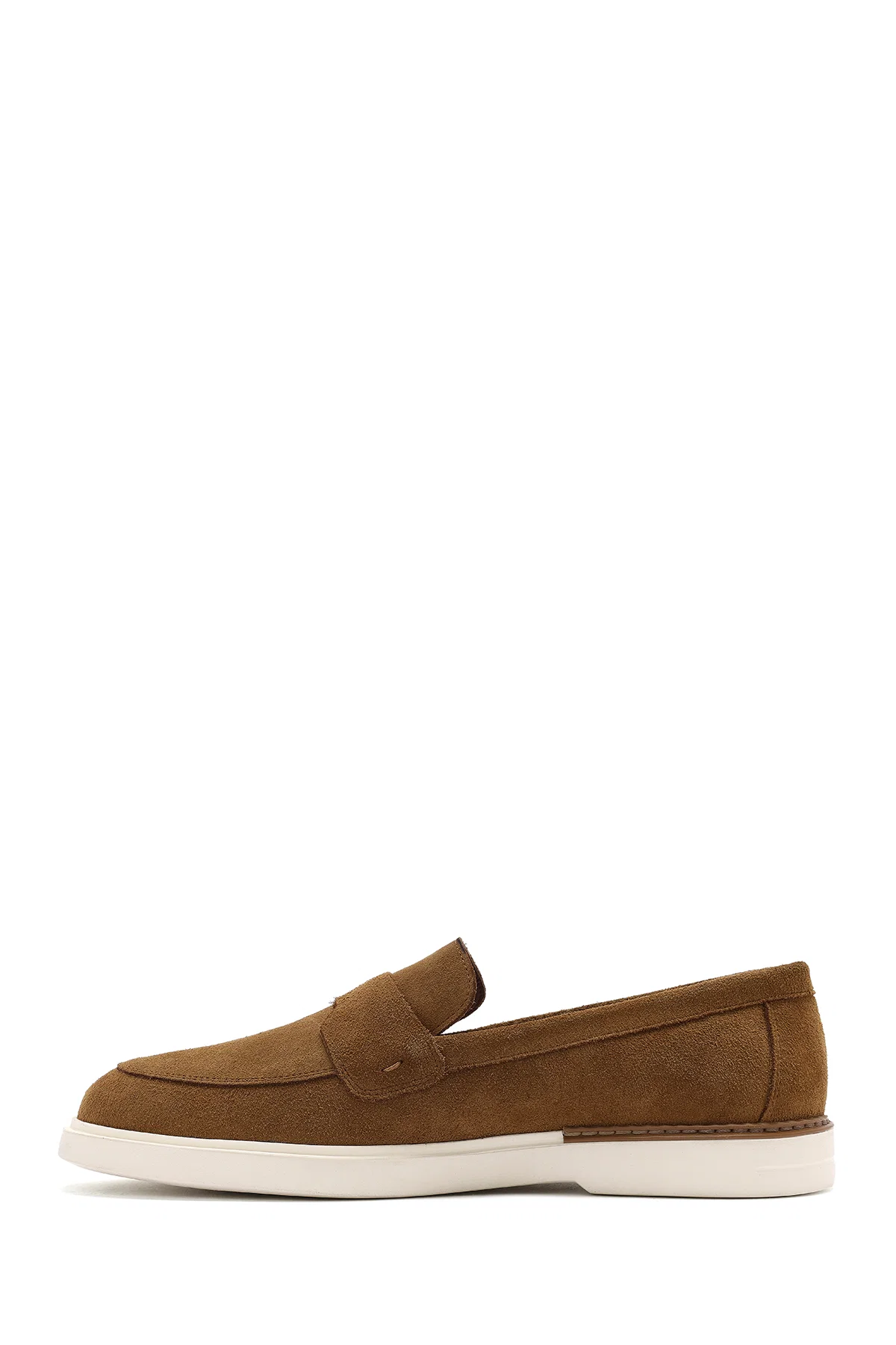 Erkek Taba Süet Deri Casual Loafer - Image 2
