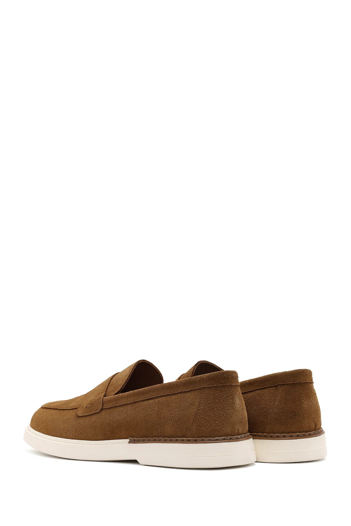 Erkek Taba Süet Deri Casual Loafer - Image 5