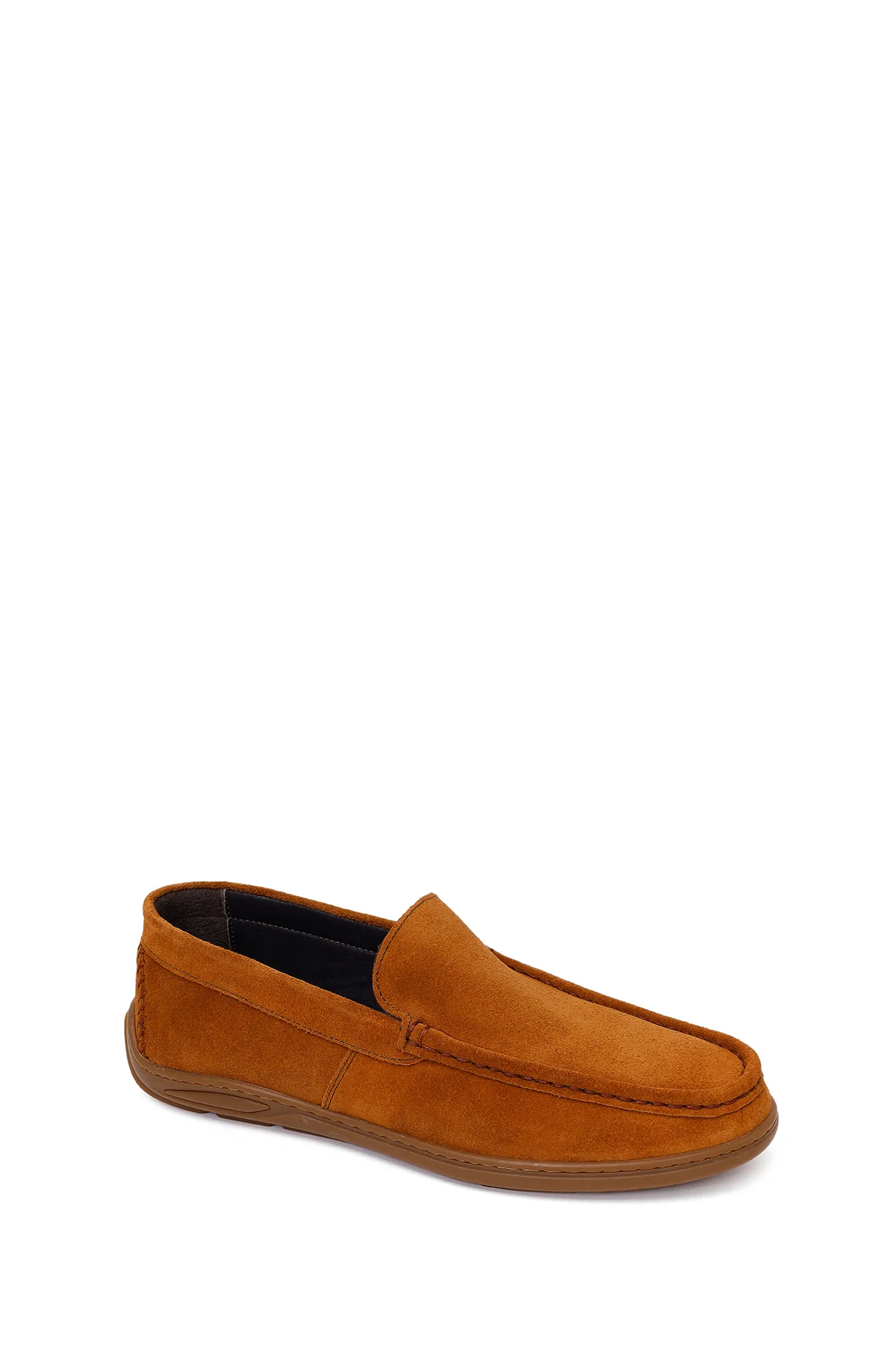 Erkek Taba Süet Deri Casual Loafer - Image 7