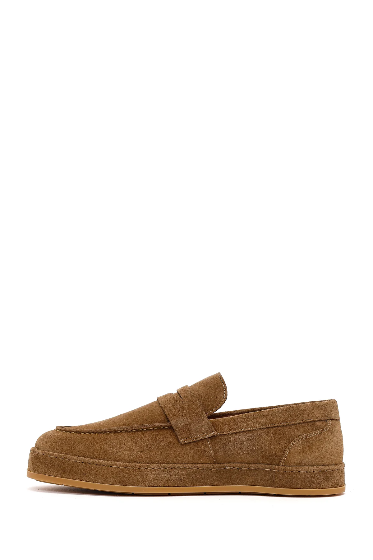 Erkek Taba Süet Deri Loafer - Image 3