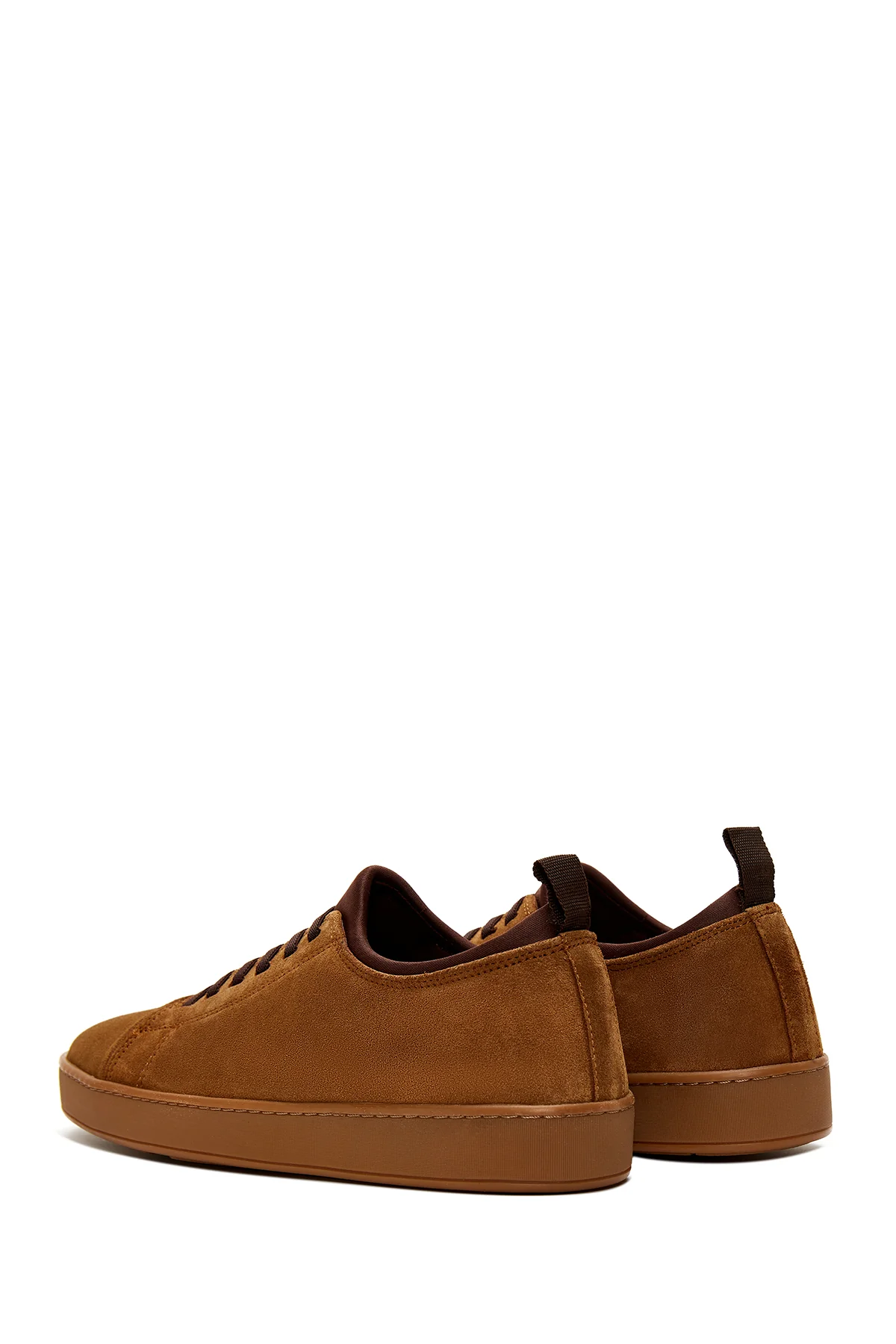 Erkek Taba Süet Deri Sneaker - Image 5