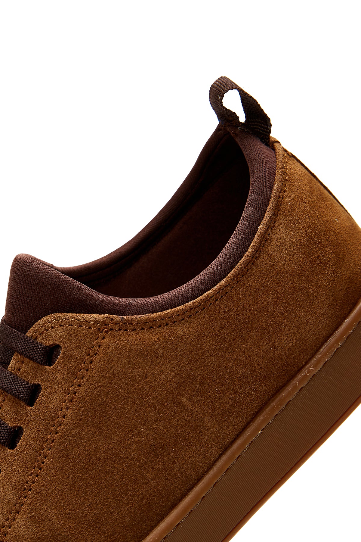 Erkek Taba Süet Deri Sneaker - Image 7