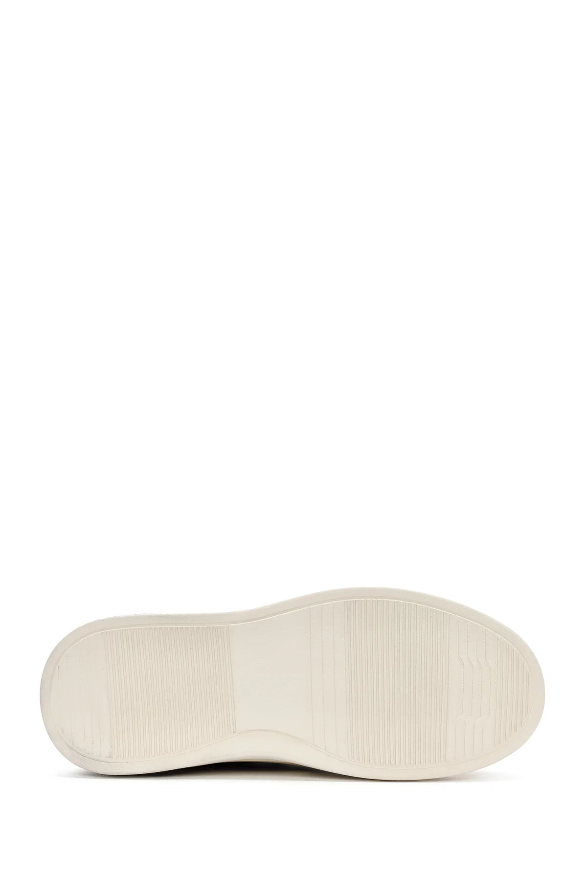 Erkek Vizon Bağcıklı Deri Sneaker - Image 4