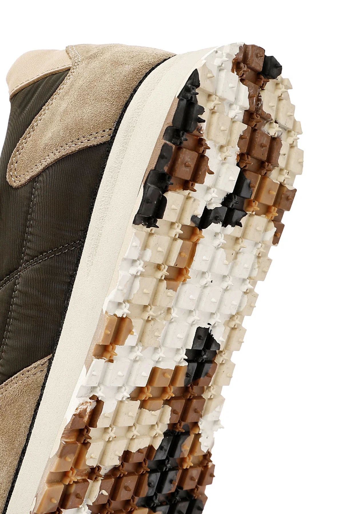 Erkek Vizon Bağcıklı Deri Sneaker - Image 10