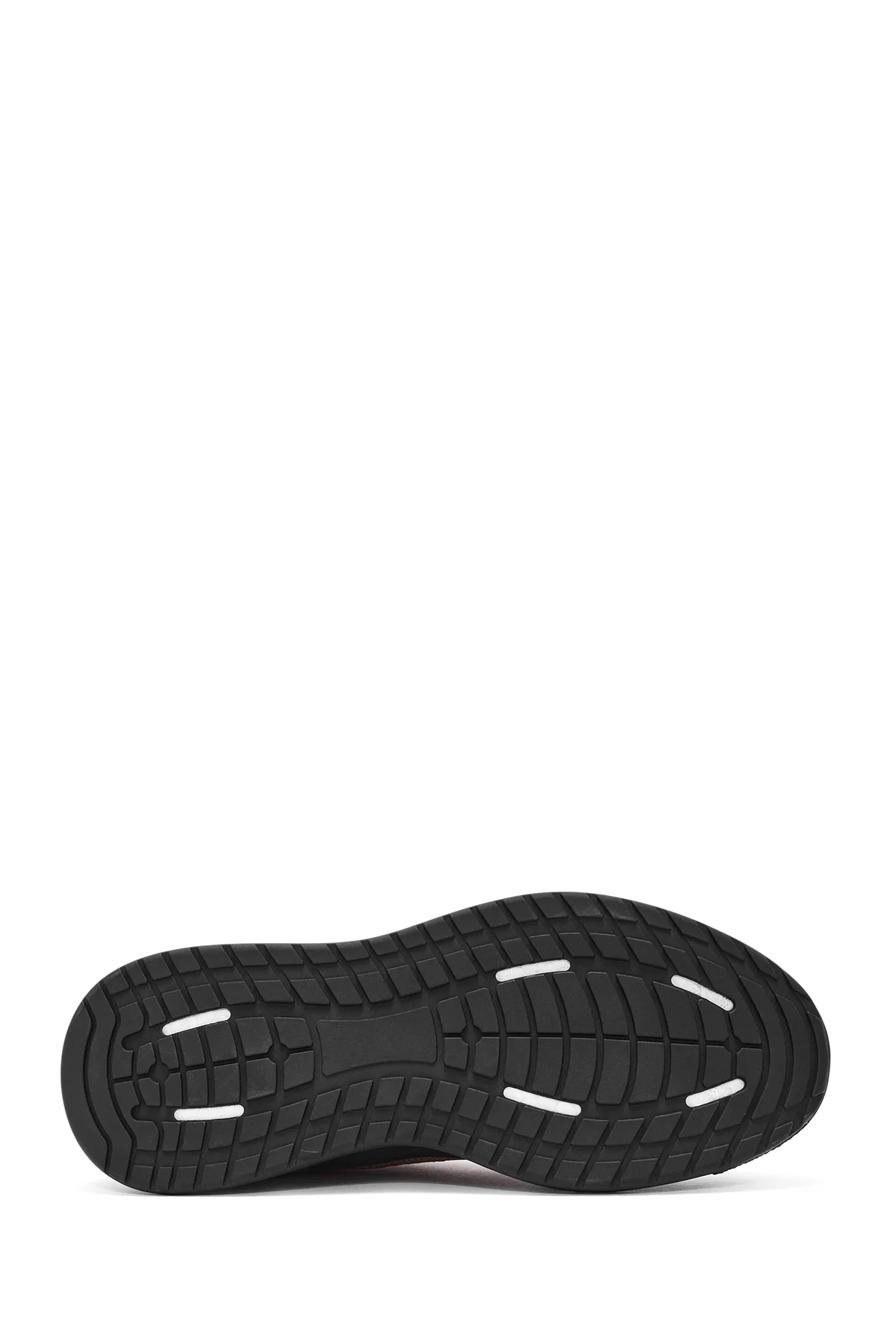 Erkek Vizon Bağcıklı Nubuk Deri Sneaker - Image 4