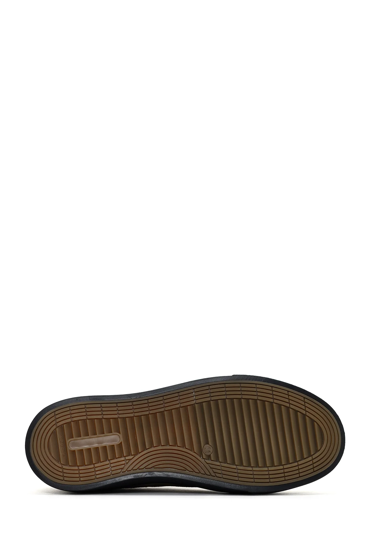 Erkek Vizon Bağcıklı Süet Deri Sneaker - Image 4