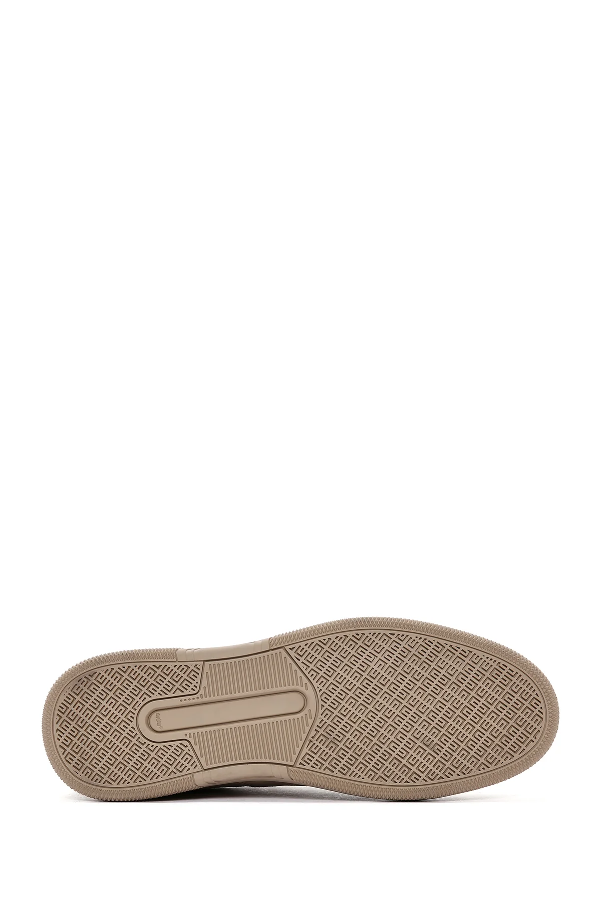 Erkek Vizon Bağcıklı Süet Deri Sneaker - Image 4