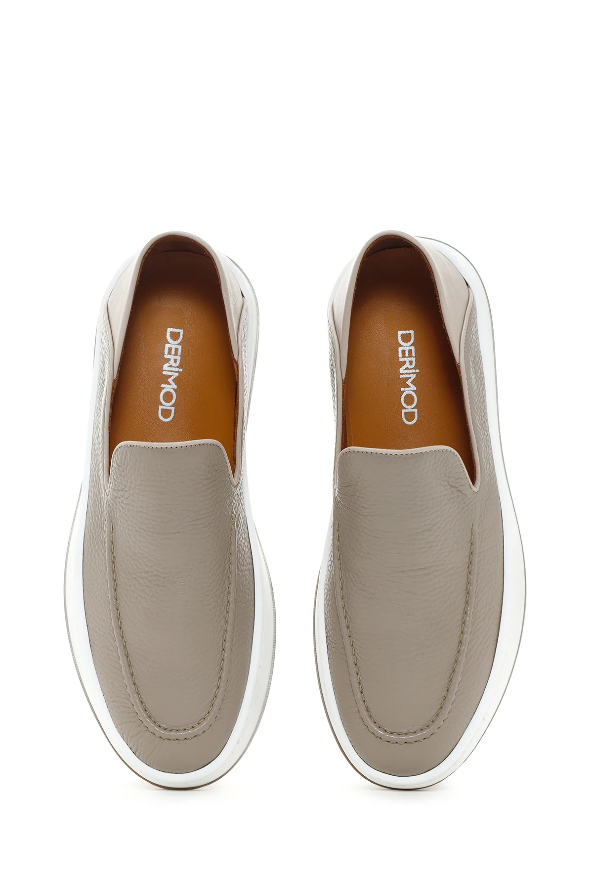 Erkek Vizon Deri Casual Loafer - Image 6
