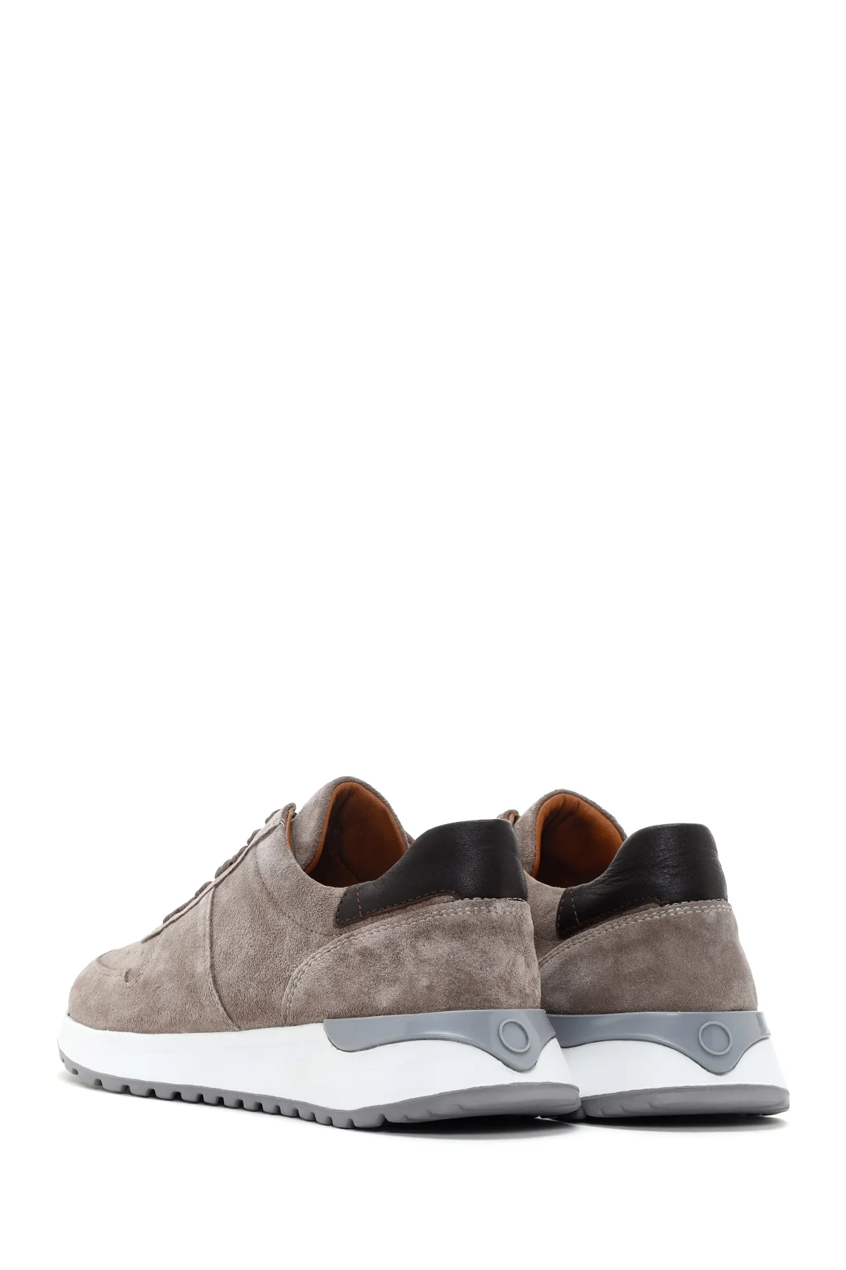 Erkek Vizon Deri Casual Sneaker - Image 5