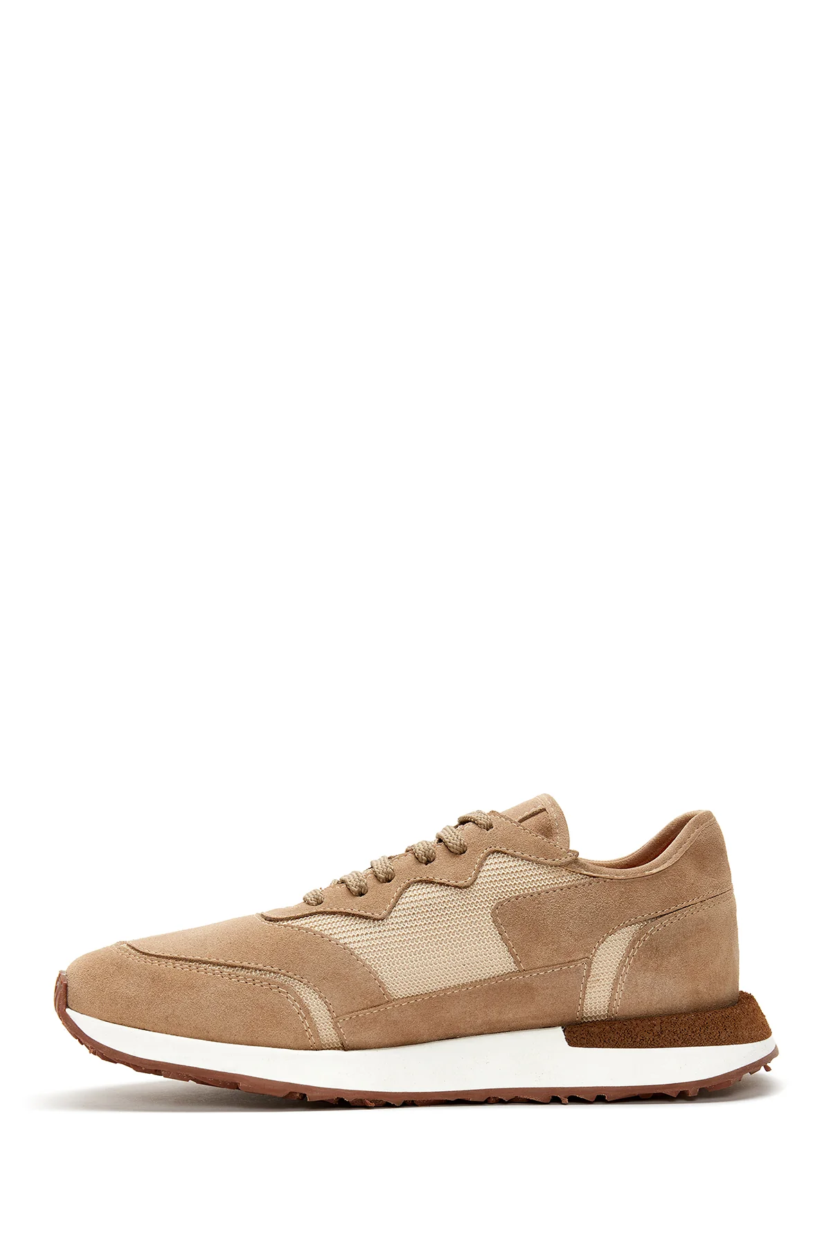 Erkek Vizon Deri Sneaker - Image 2