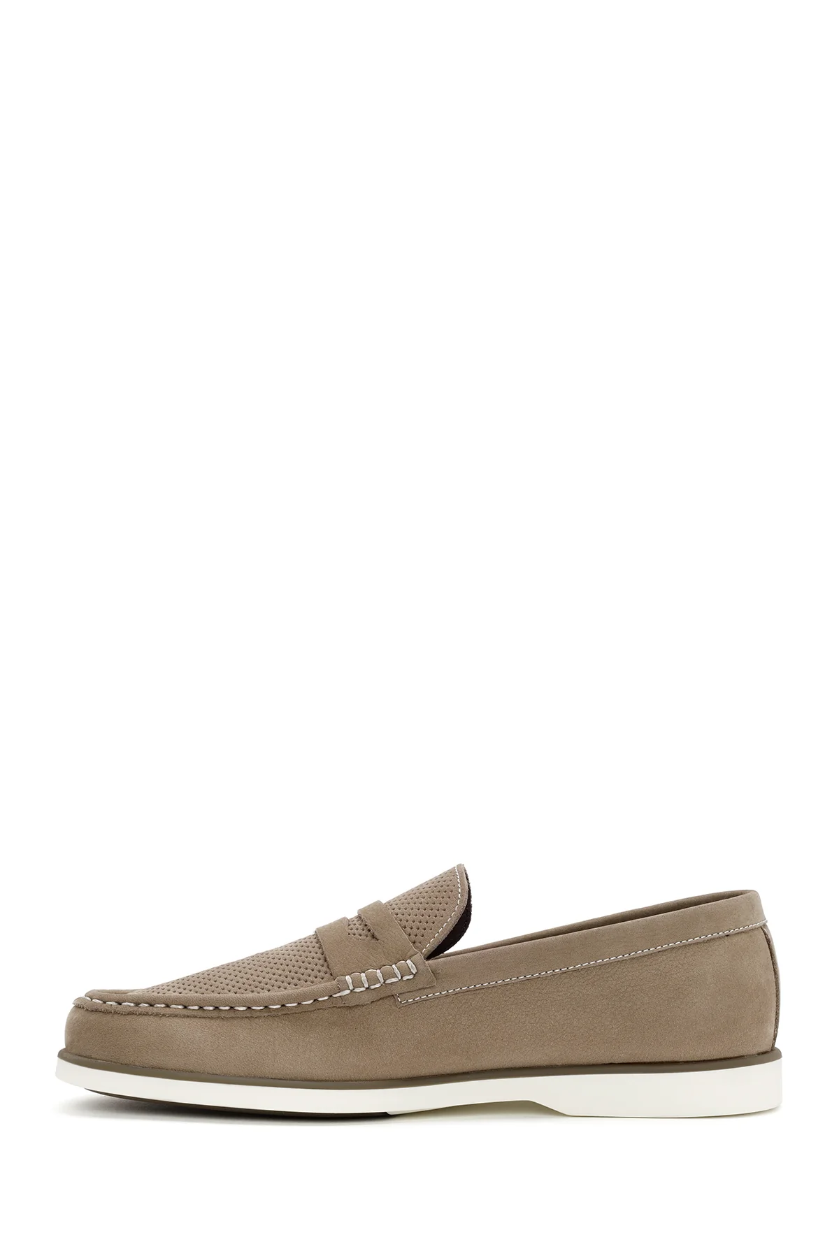 Erkek Vizon Nubuk Deri Casual Loafer - Image 2