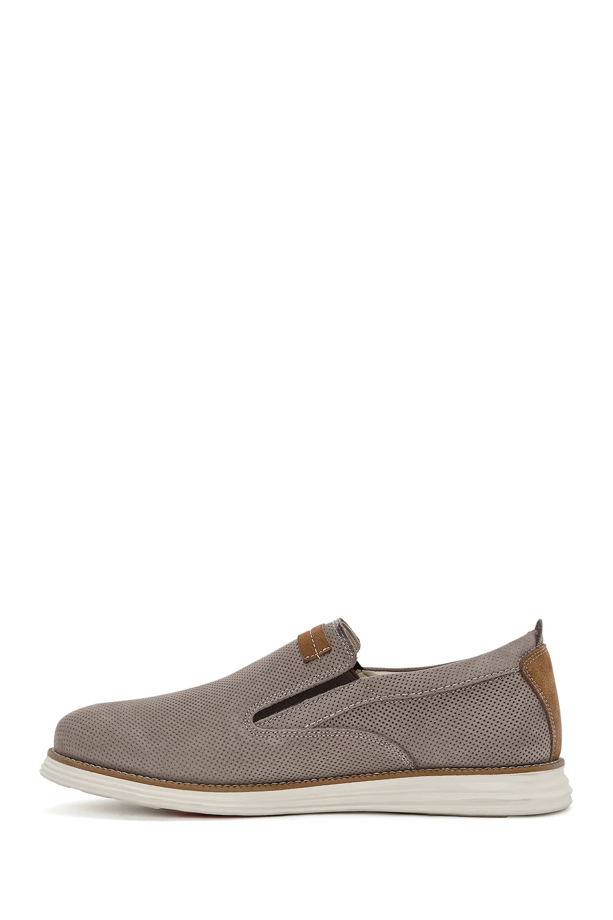 Erkek Vizon Nubuk Deri Casual Loafer - Image 2