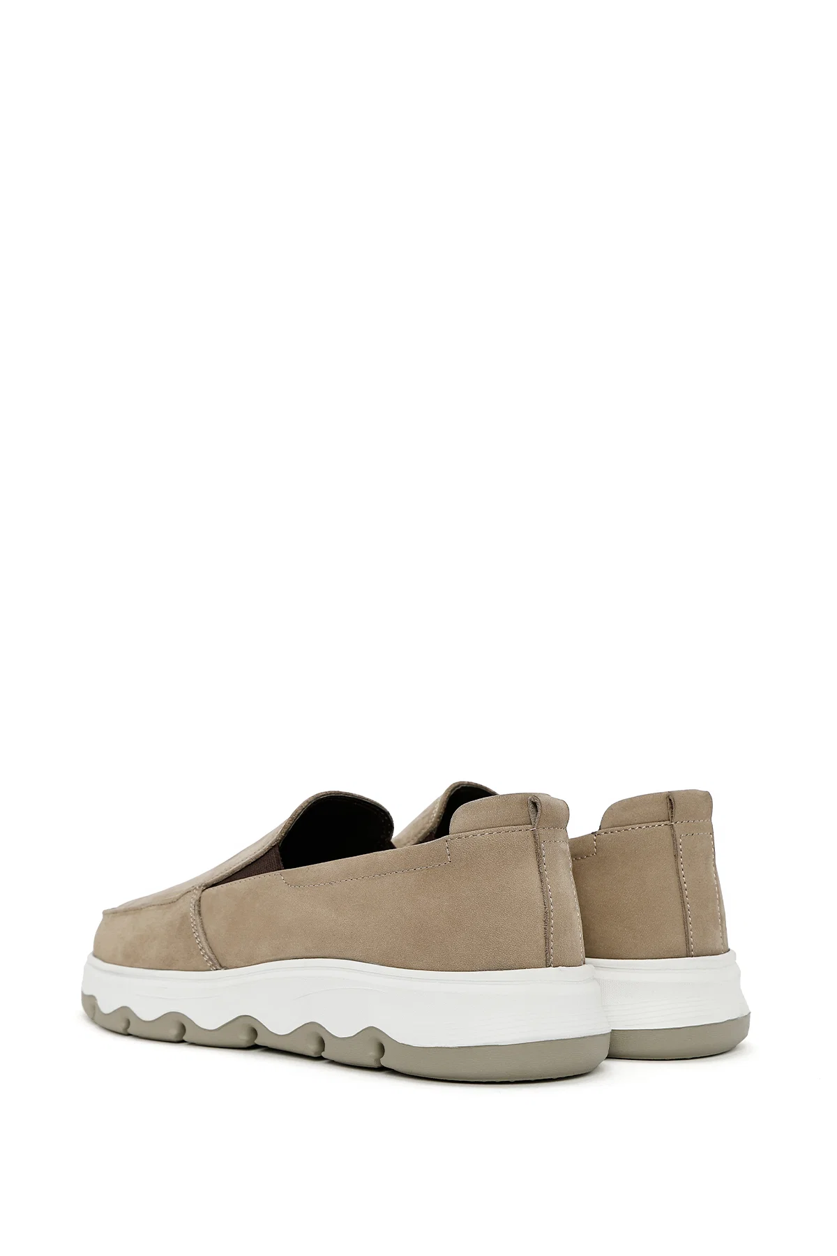 Erkek Vizon Nubuk Deri Comfort Loafer - Image 5
