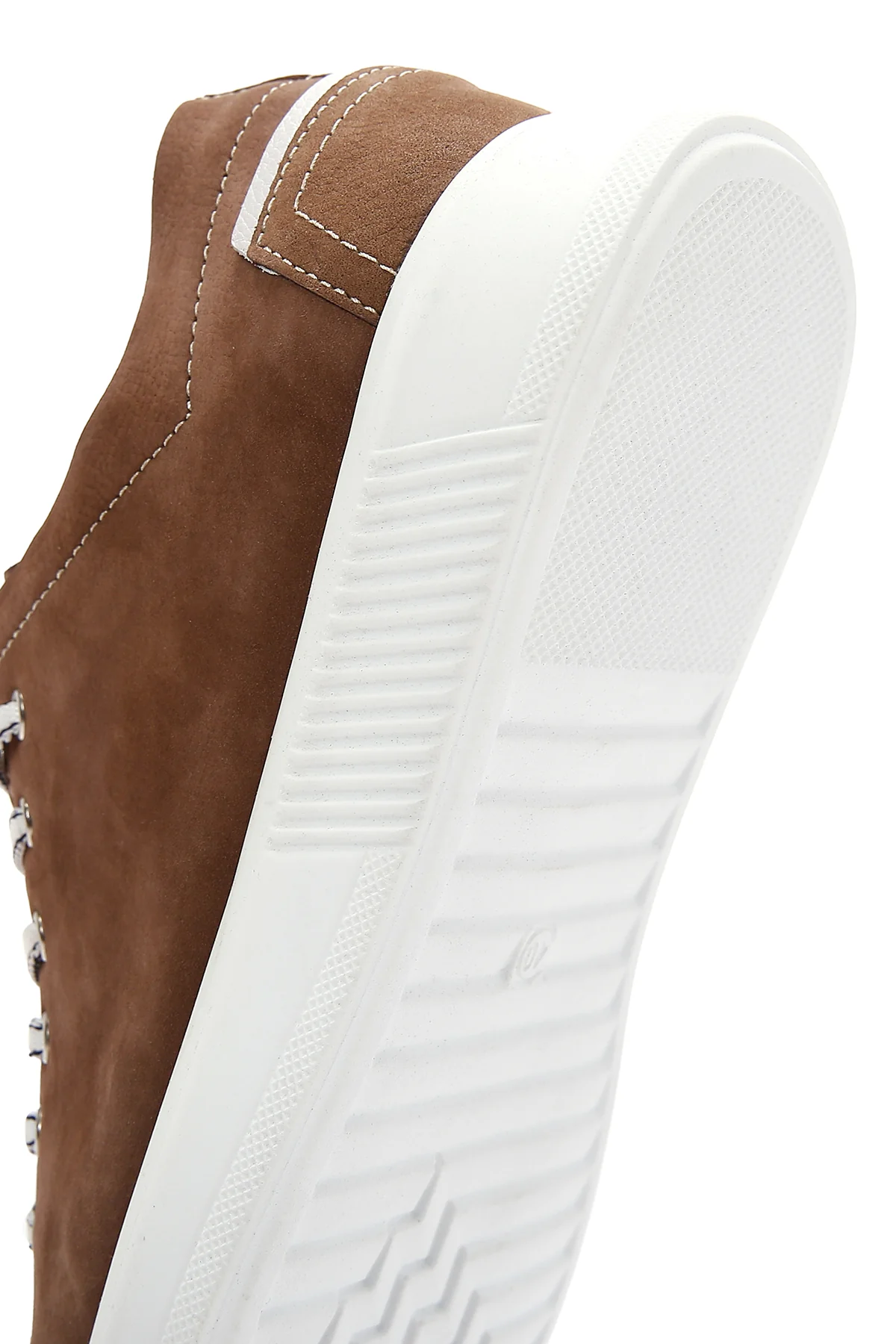Erkek Vizon Nubuk Deri Sneaker - Image 8