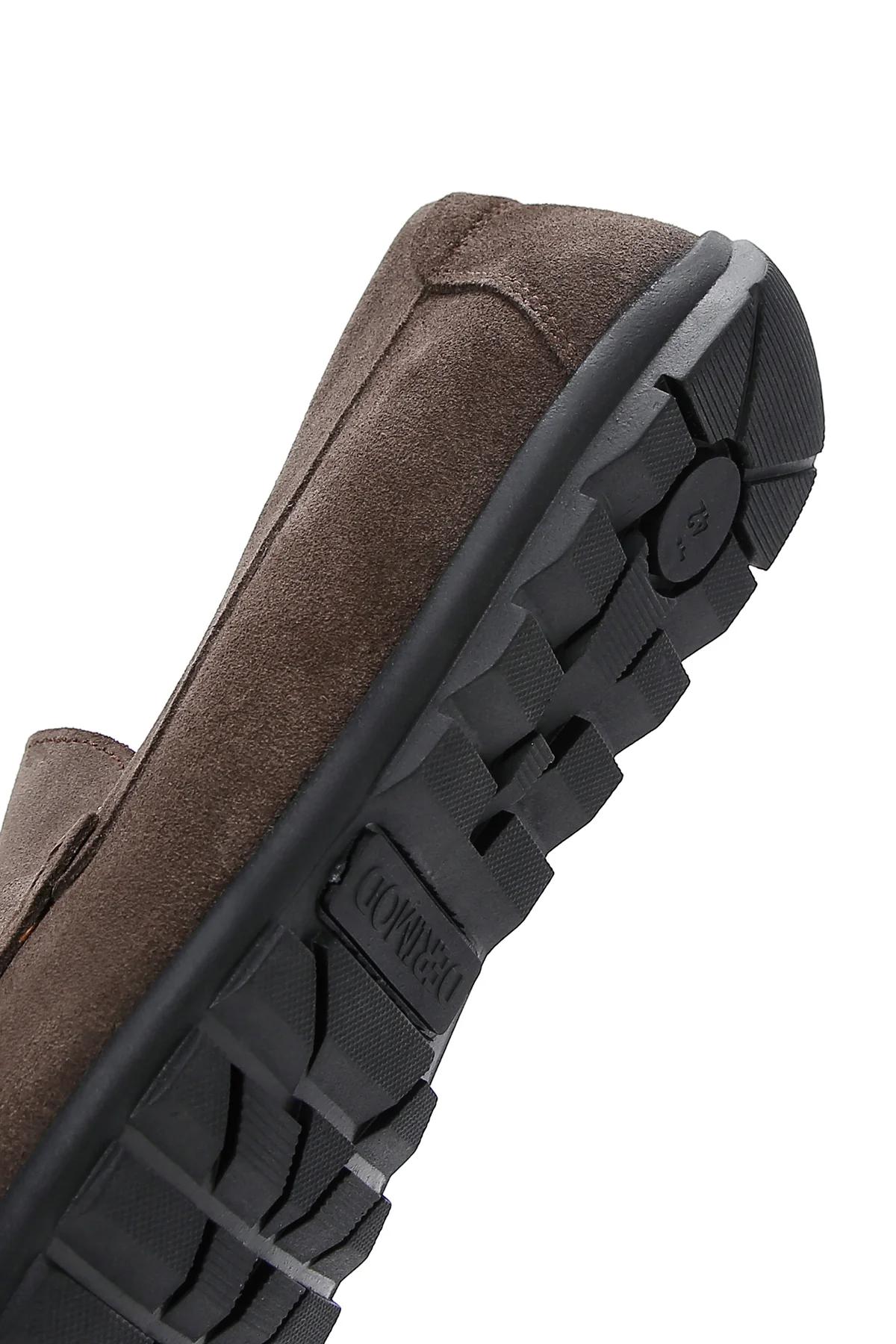 Erkek Vizon Püsküllü Süet Deri Casual Loafer - Image 7