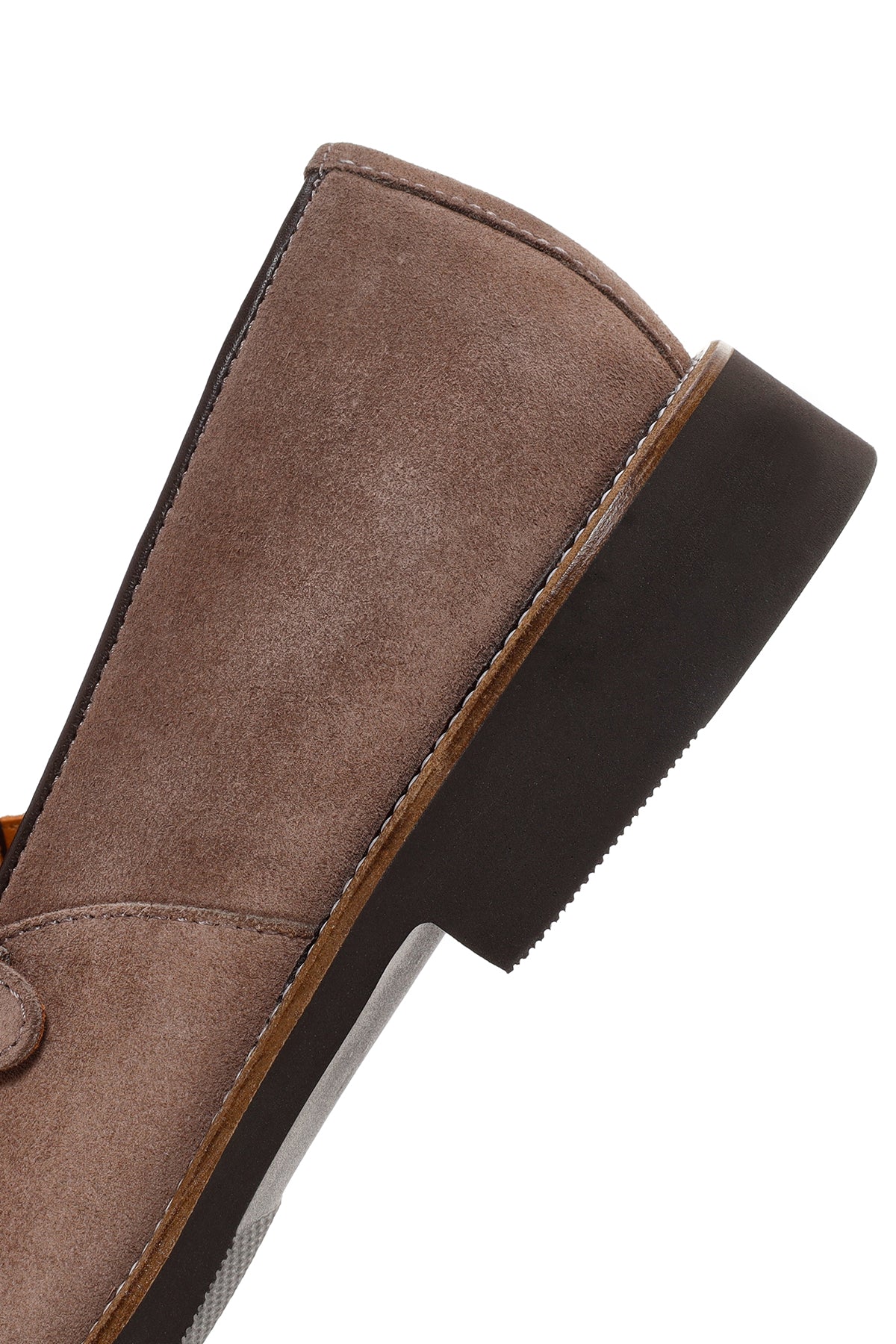 Erkek Vizon Süet Deri Casual Loafer - Image 8