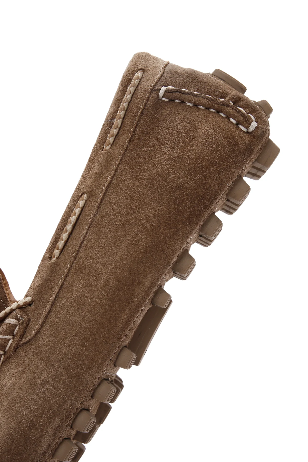 Erkek Vizon Süet Deri Casual Loafer - Image 10