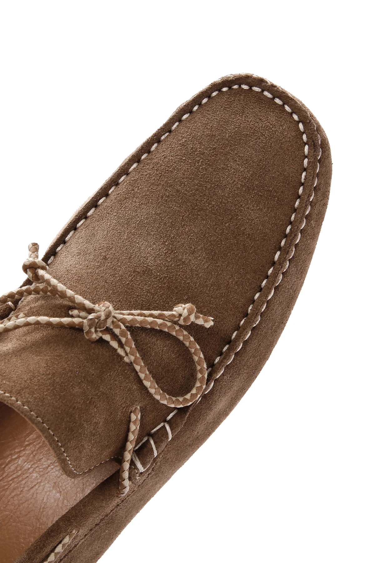 Erkek Vizon Süet Deri Casual Loafer - Image 13