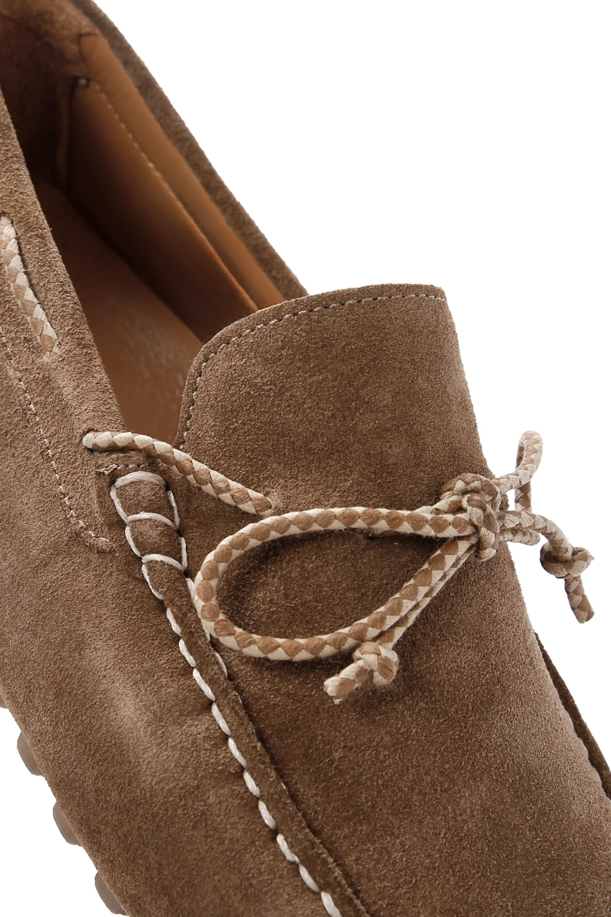 Erkek Vizon Süet Deri Casual Loafer - Image 14
