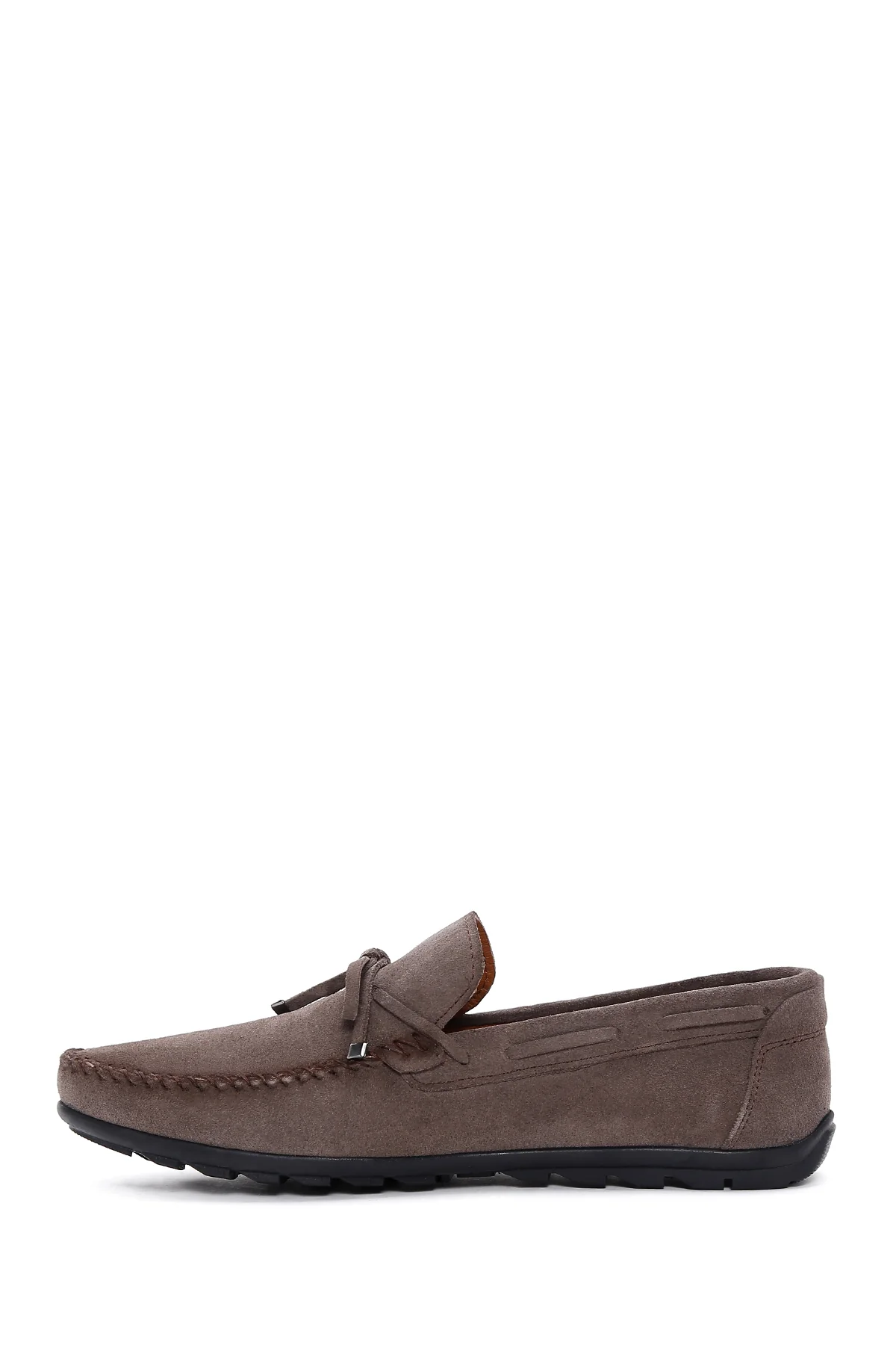 Erkek Vizon Süet Deri Casual Loafer - Image 2