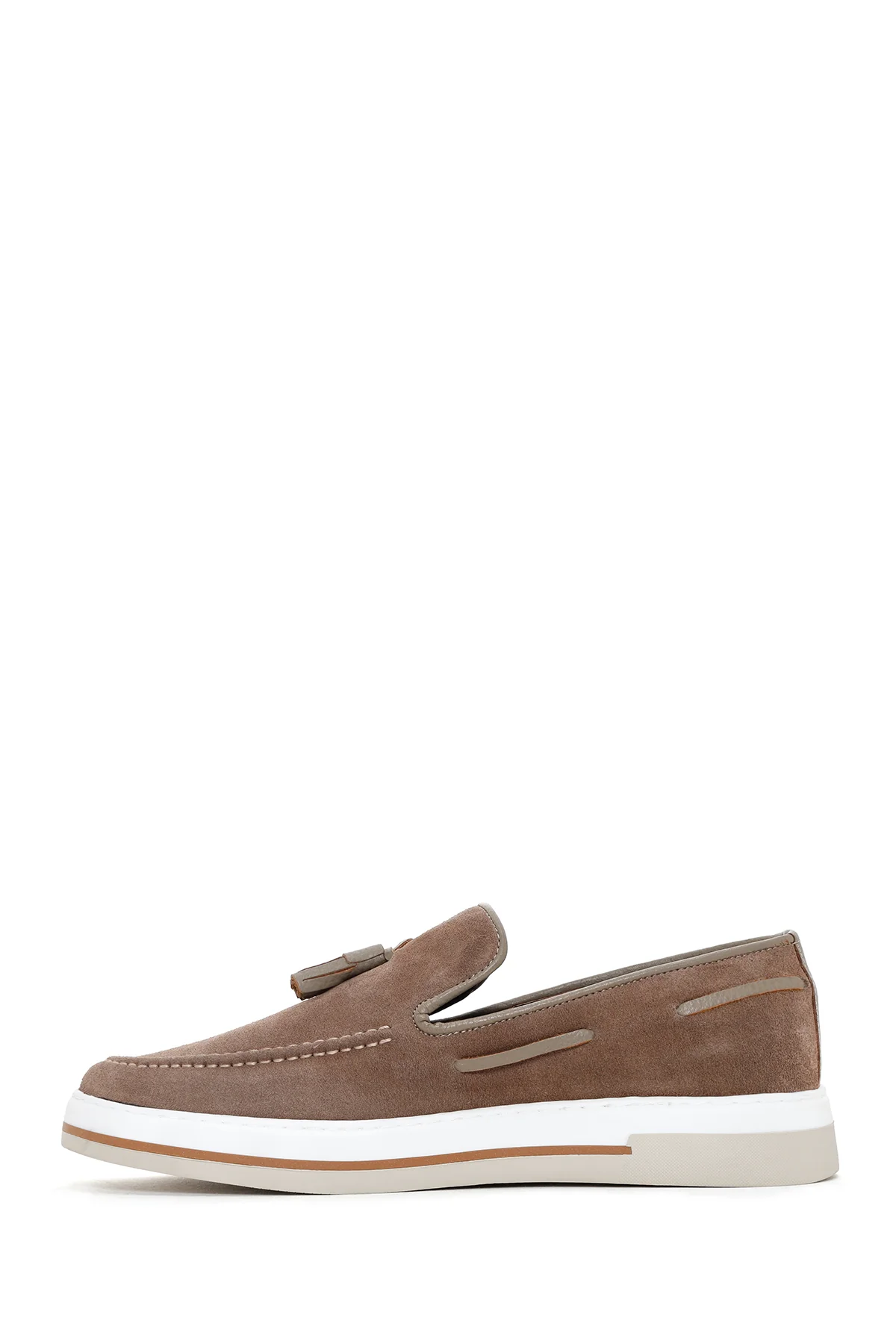 Erkek Vizon Süet Deri Casual Loafer - Image 3