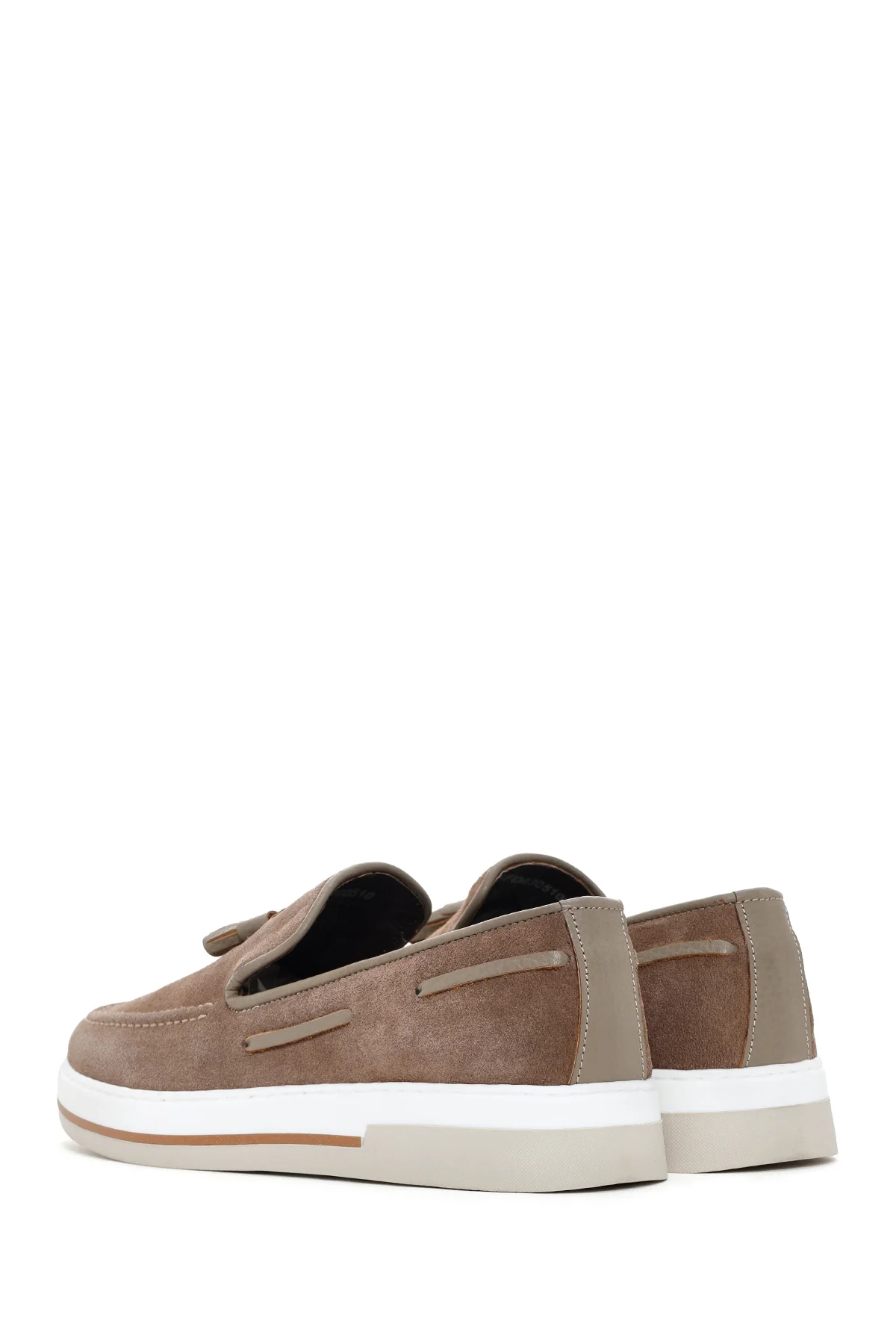 Erkek Vizon Süet Deri Casual Loafer - Image 6
